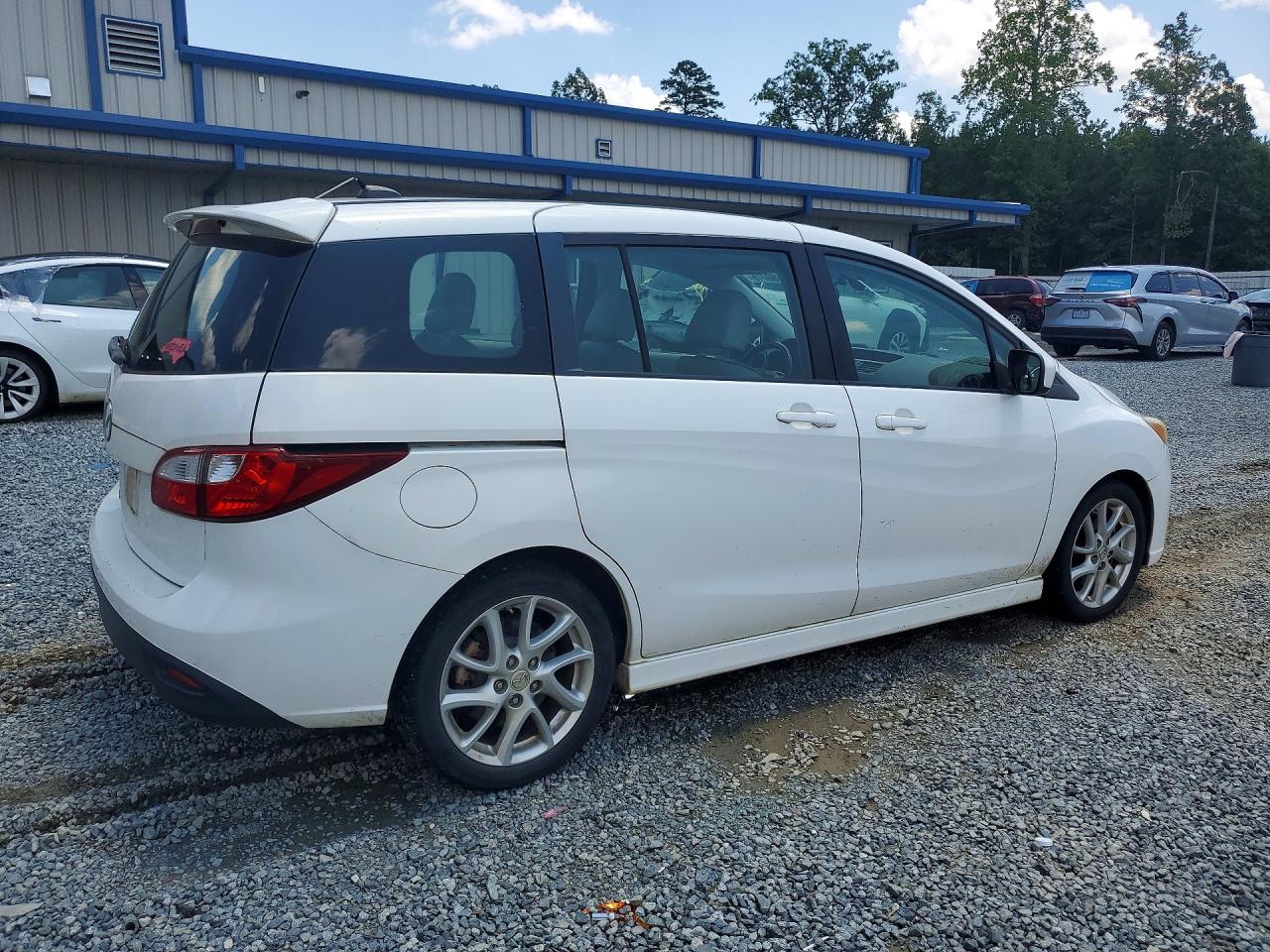 2012 Mazda 5 White vin: JM1CW2DL7C0105540