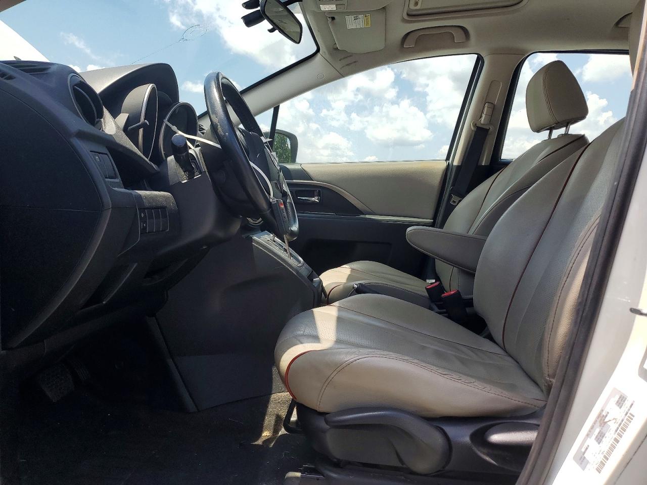 2012 Mazda 5 White vin: JM1CW2DL7C0105540