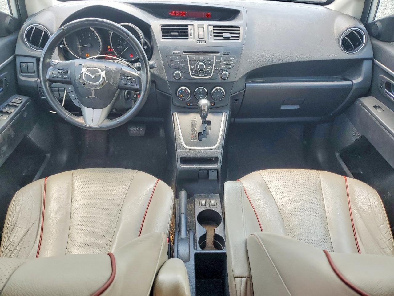 2012 Mazda 5 White vin: JM1CW2DL7C0105540
