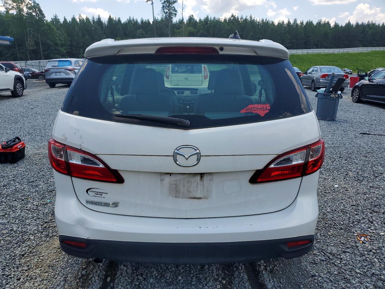 2012 Mazda 5 White vin: JM1CW2DL7C0105540