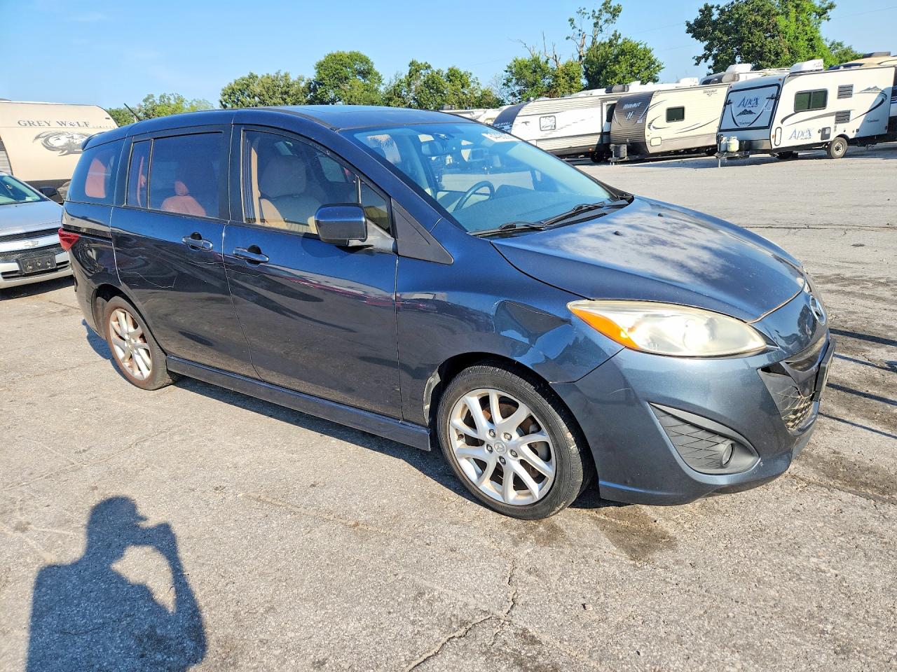 2012 Mazda 5 Blue vin: JM1CW2DL7C0125920