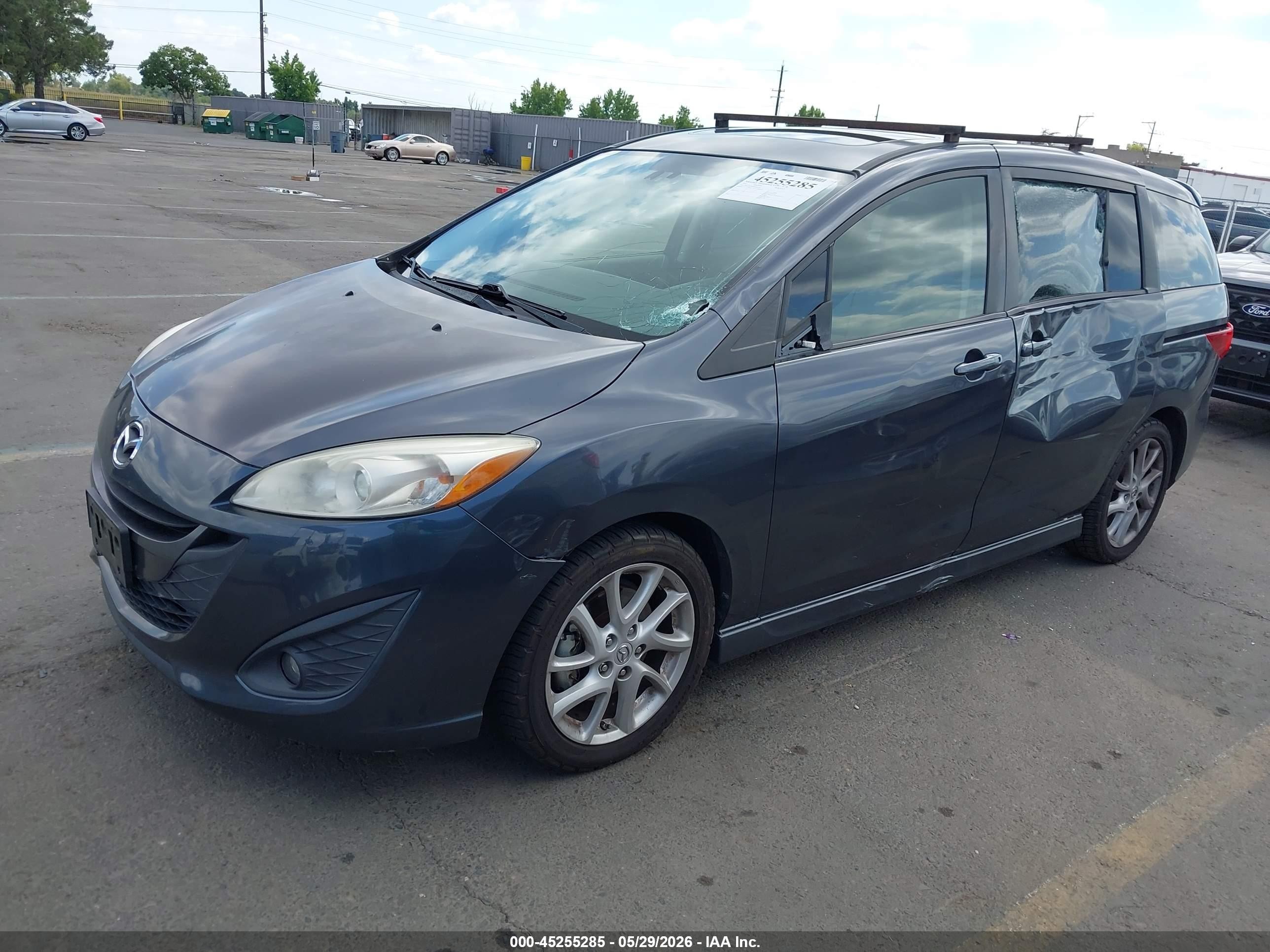 2012 Mazda Mazda5 Grand Touring Серый vin: JM1CW2DL8C0132570