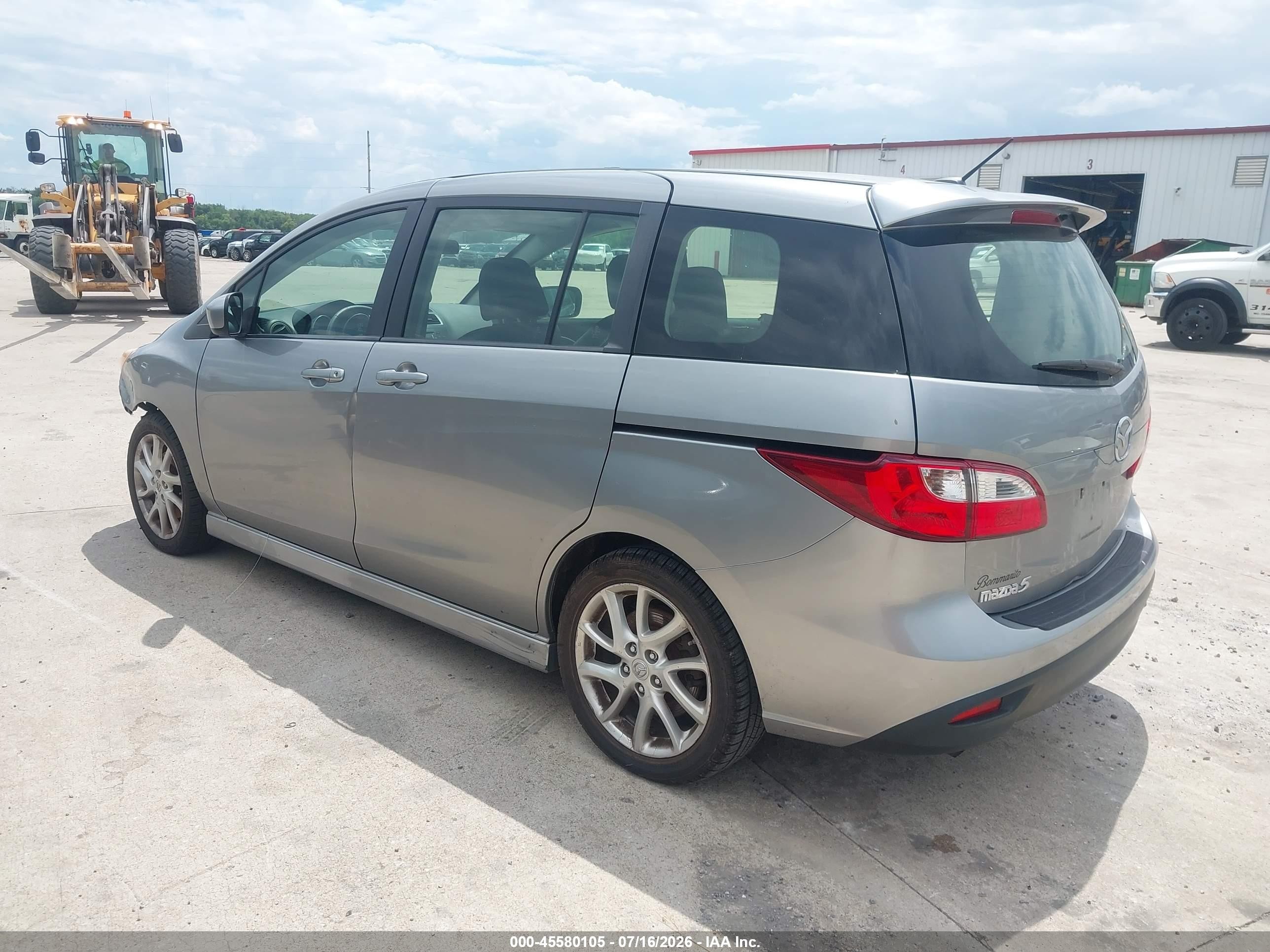 2012 Mazda Mazda5 Grand Touring Gray vin: JM1CW2DL8C0140376