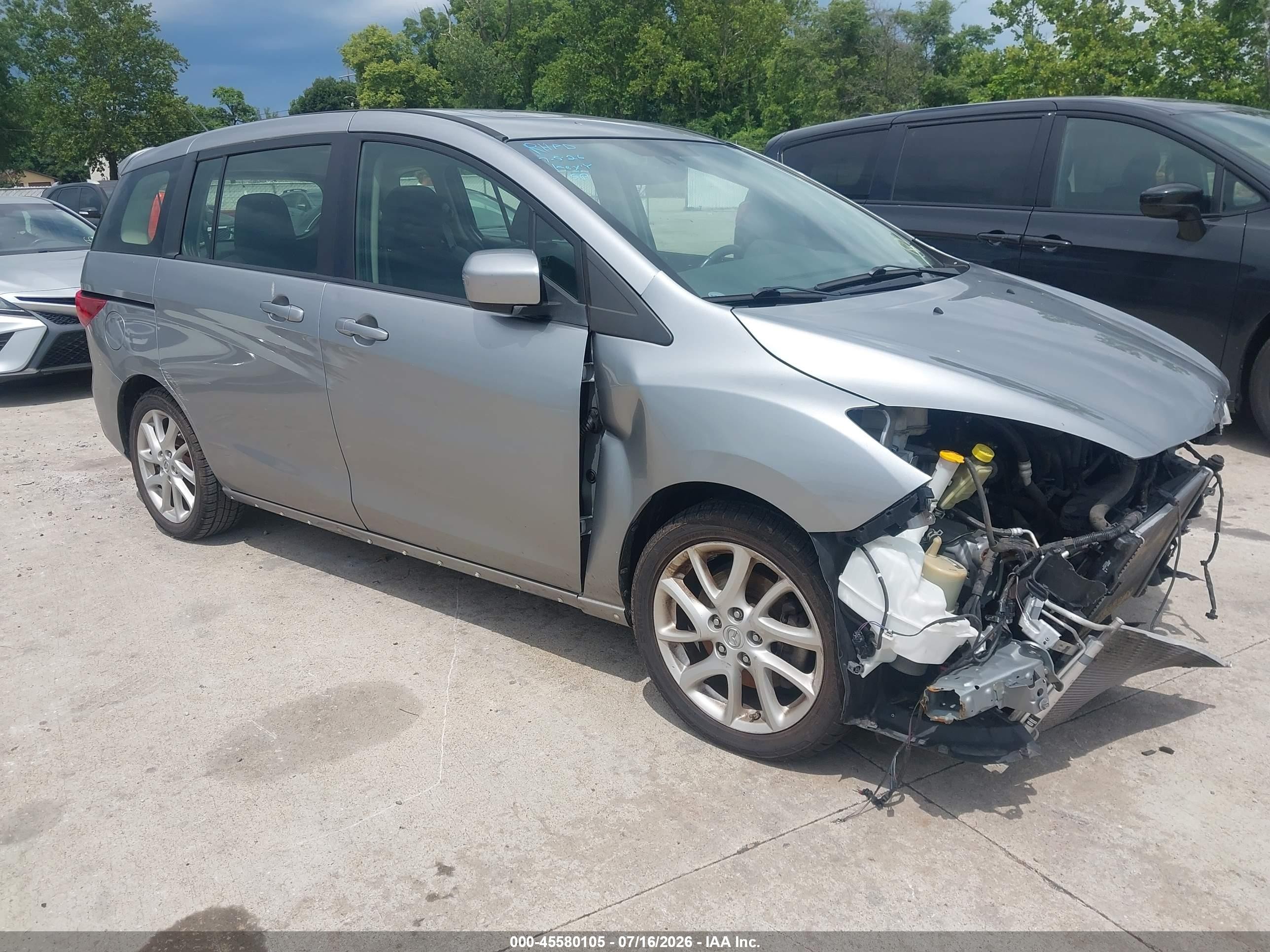 2012 Mazda Mazda5 Grand Touring Gray vin: JM1CW2DL8C0140376