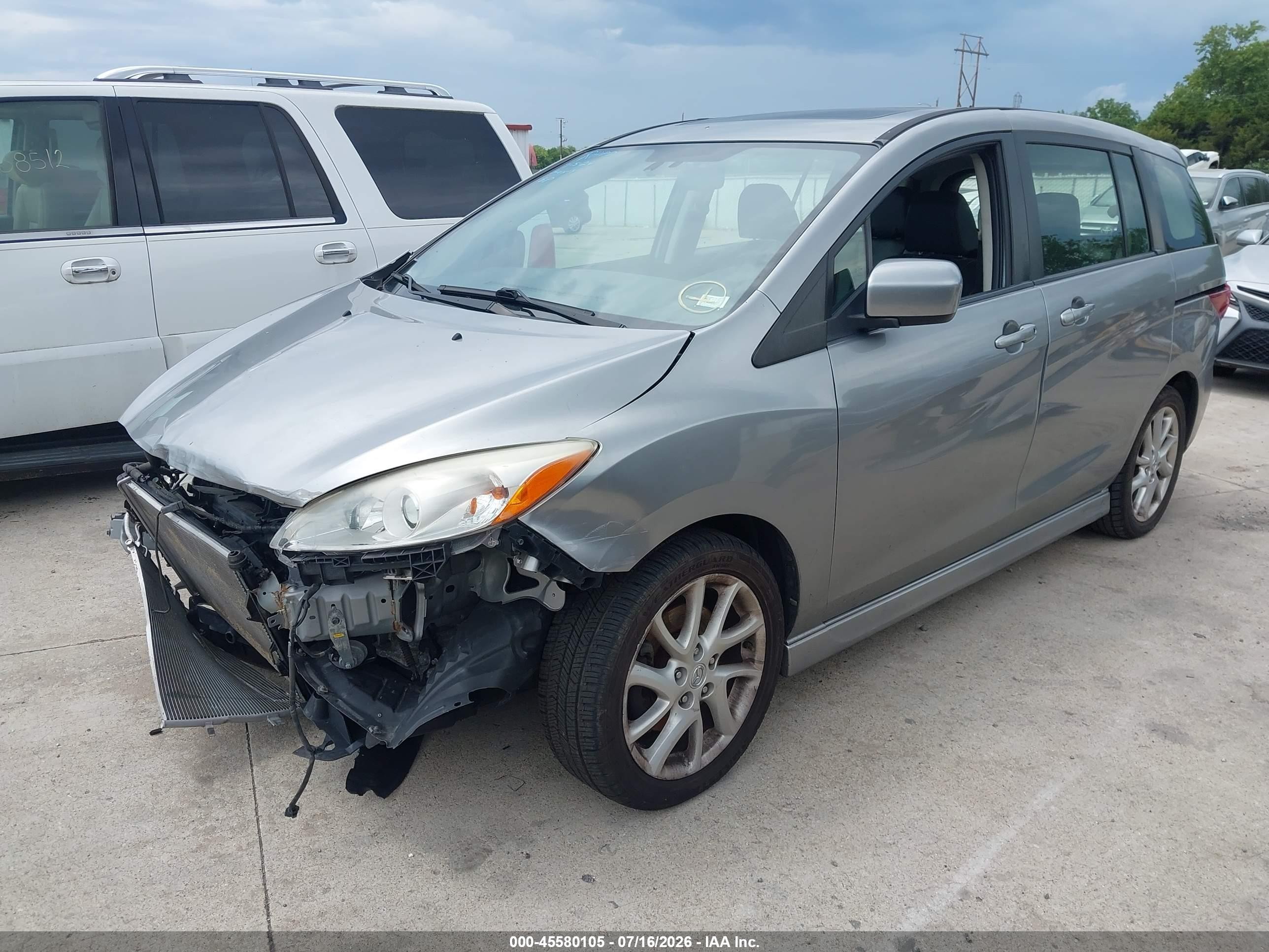 2012 Mazda Mazda5 Grand Touring Gray vin: JM1CW2DL8C0140376