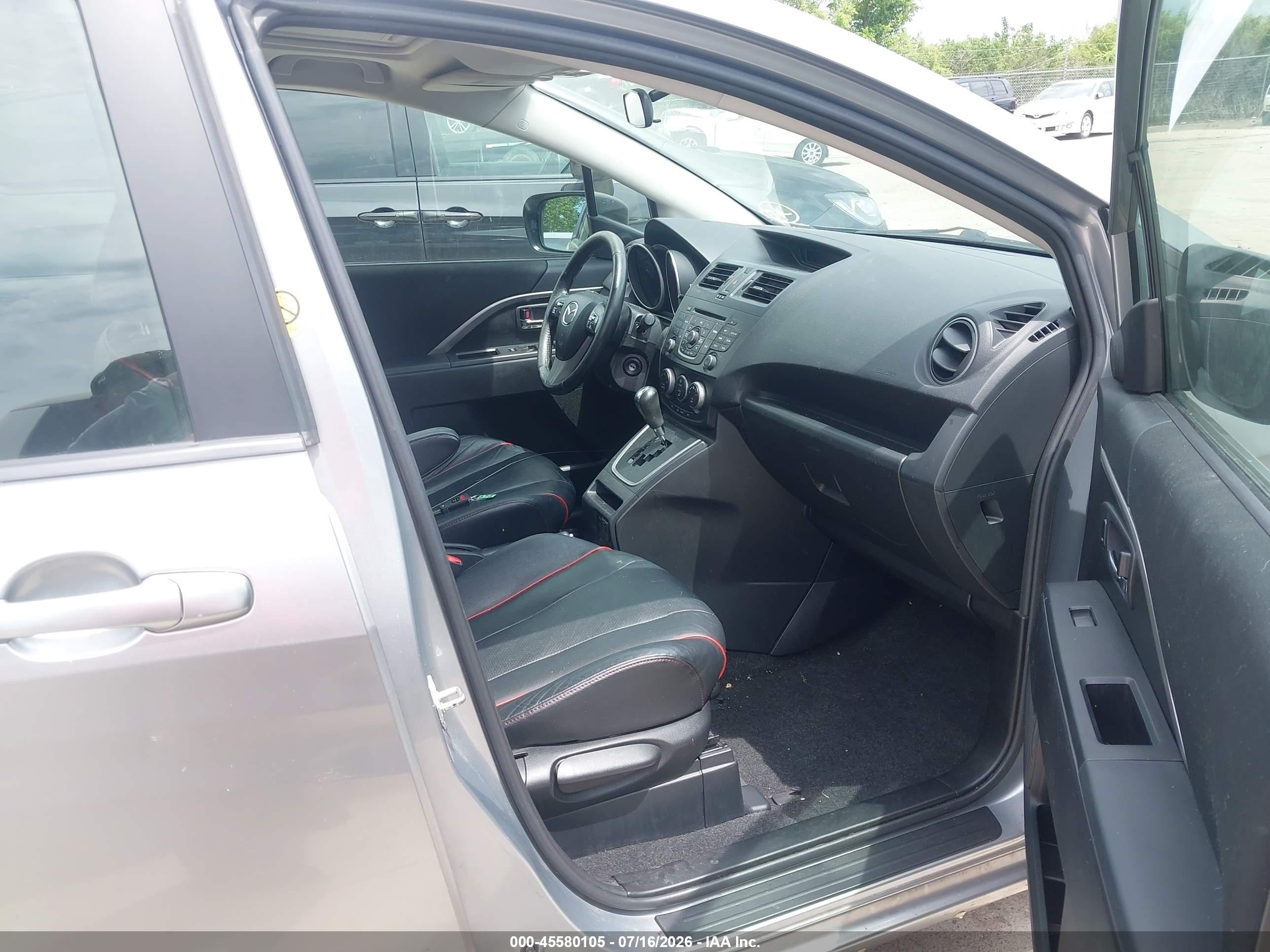 2012 Mazda Mazda5 Grand Touring Gray vin: JM1CW2DL8C0140376