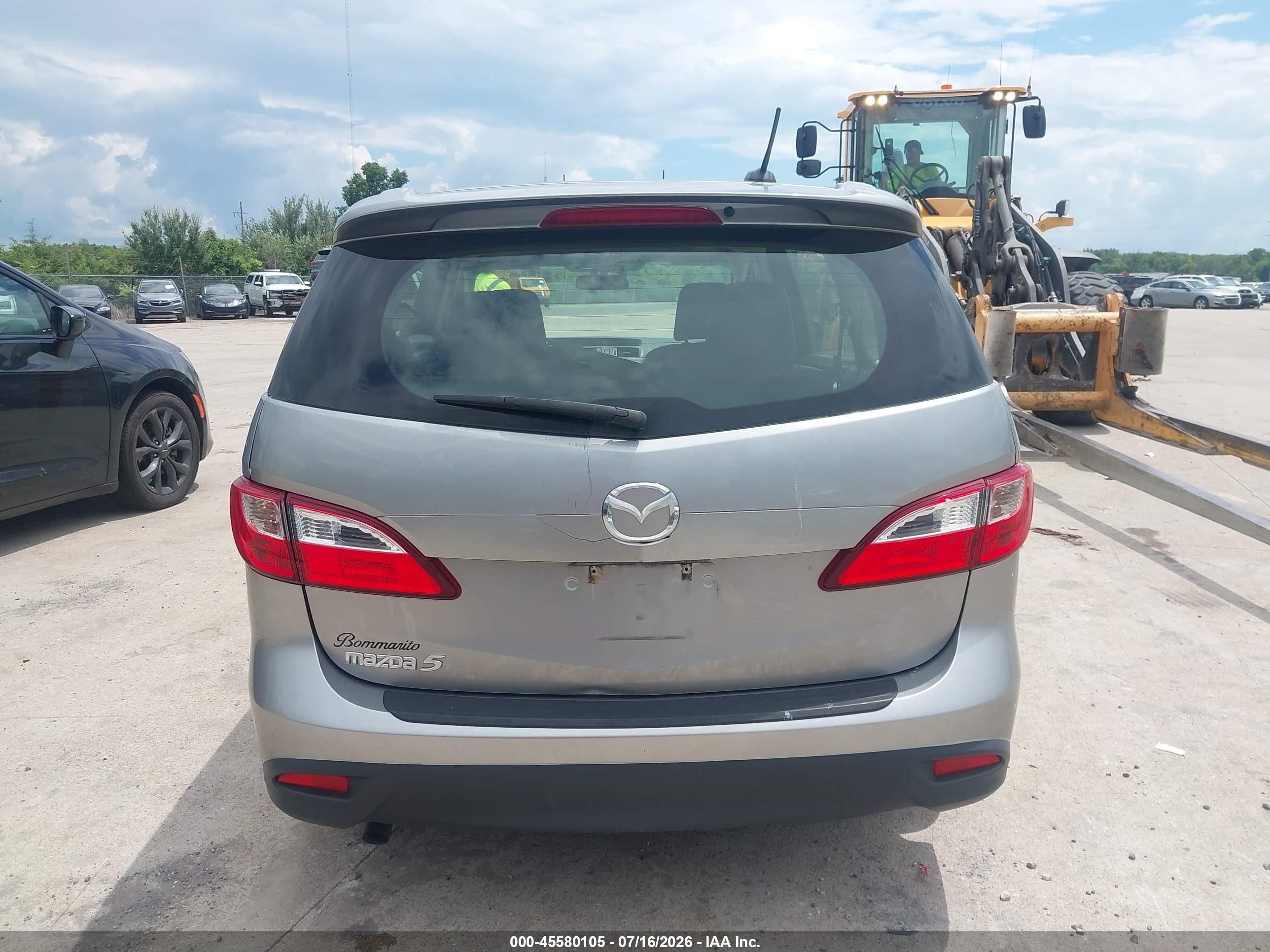 2012 Mazda Mazda5 Grand Touring Gray vin: JM1CW2DL8C0140376