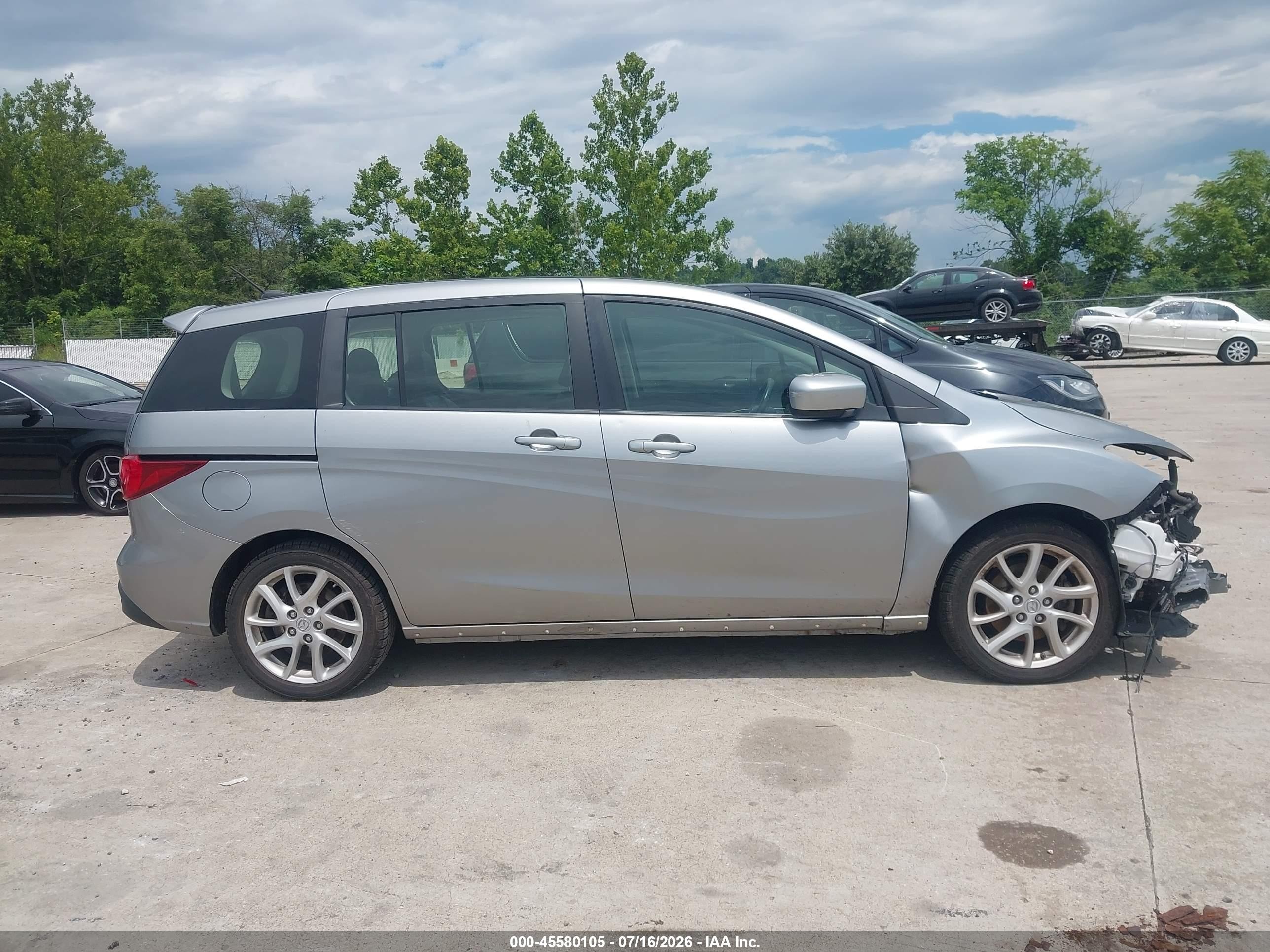 2012 Mazda Mazda5 Grand Touring Gray vin: JM1CW2DL8C0140376