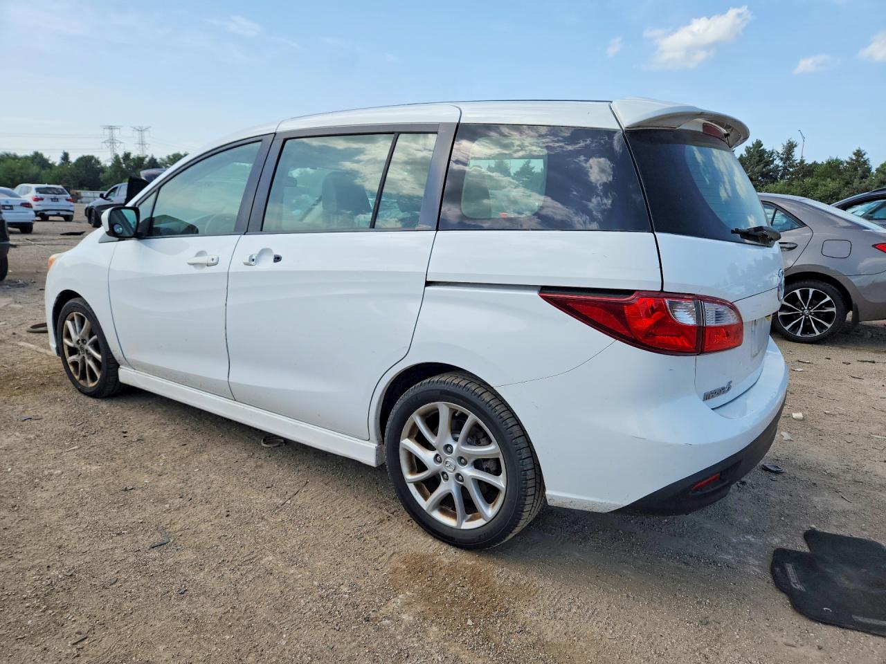 2012 Mazda 5 White vin: JM1CW2DL8C0142046