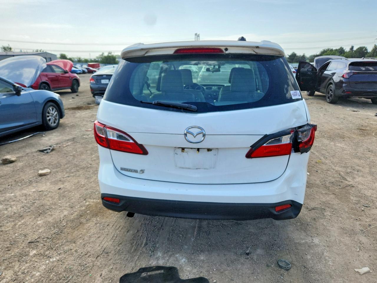 2012 Mazda 5 White vin: JM1CW2DL8C0142046
