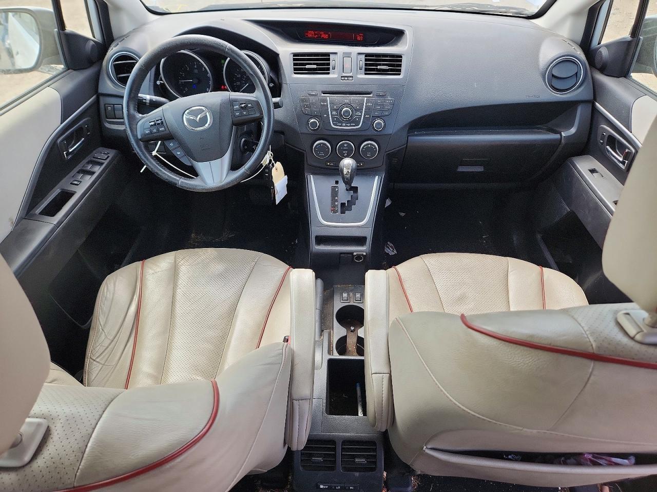 2012 Mazda 5 White vin: JM1CW2DL8C0142046