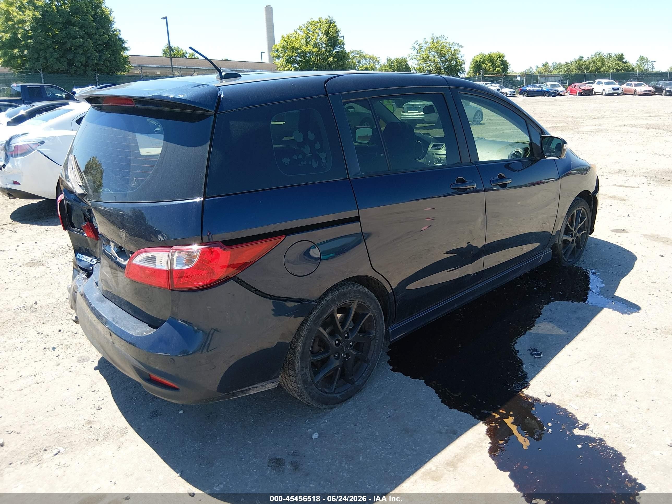 2014 Mazda Mazda5 Grand Touring Blue vin: JM1CW2DL8E0168231