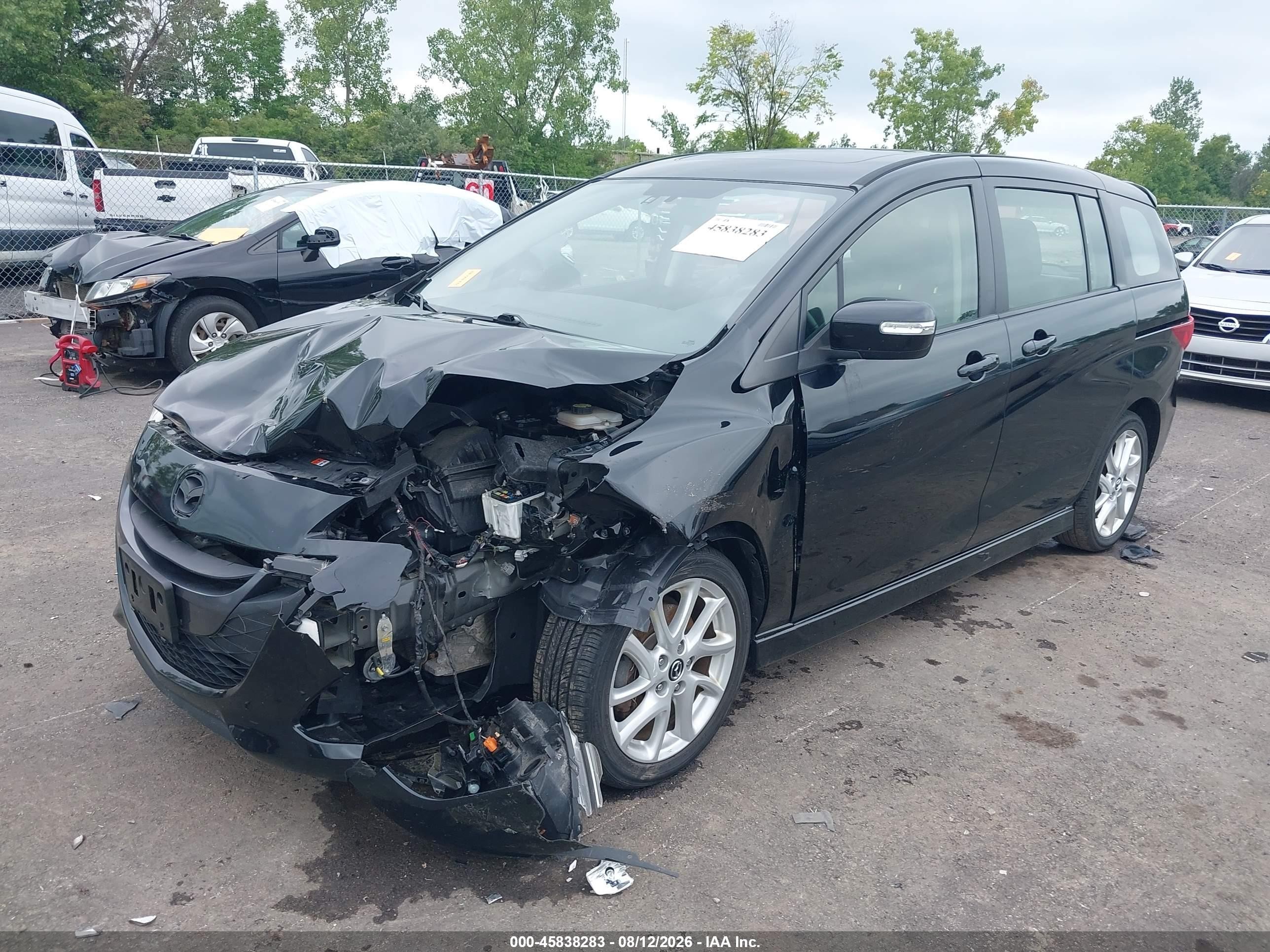 2015 Mazda Mazda5 Grand Touring Black vin: JM1CW2DL8F0181787