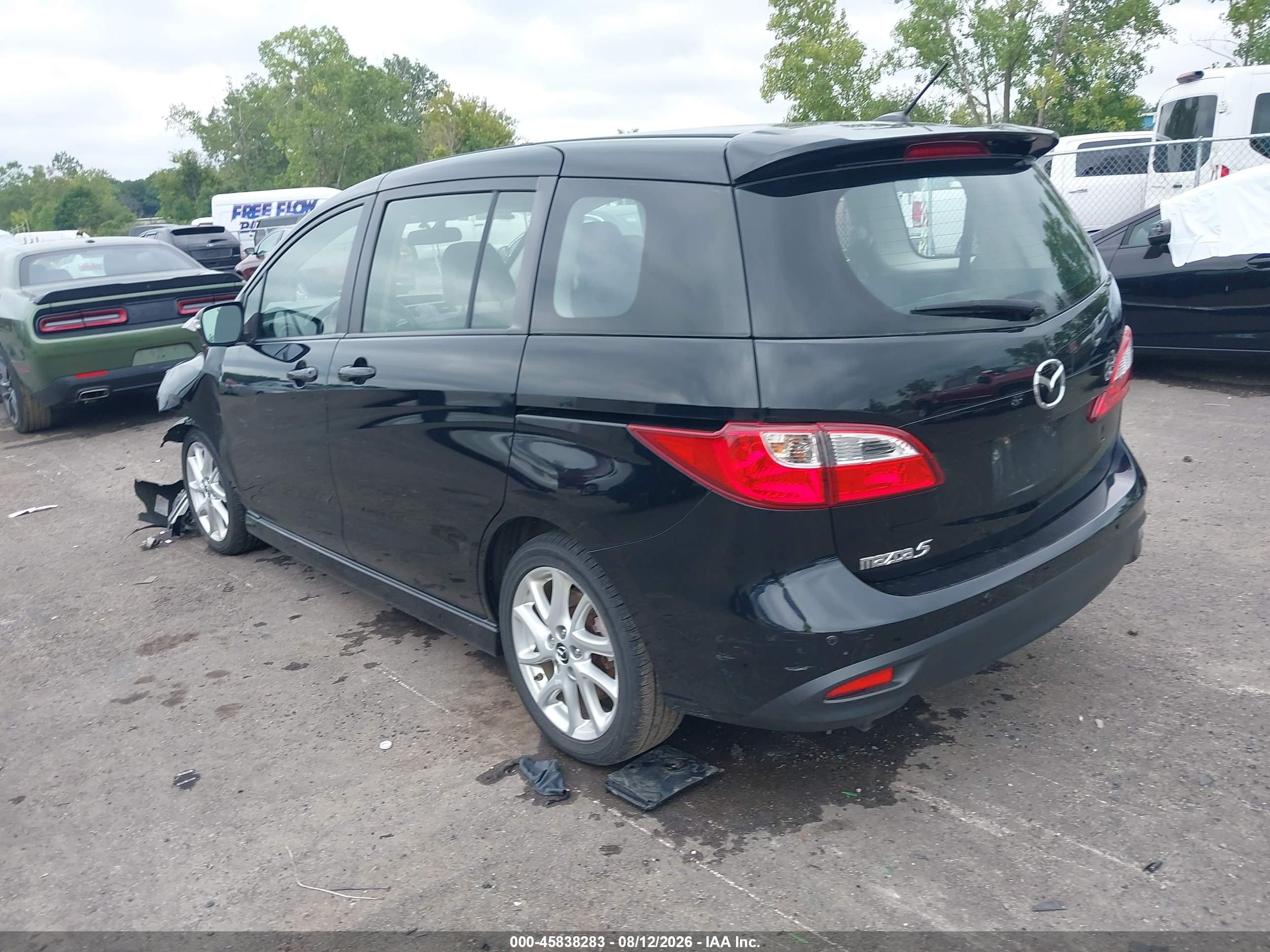 2015 Mazda Mazda5 Grand Touring Black vin: JM1CW2DL8F0181787