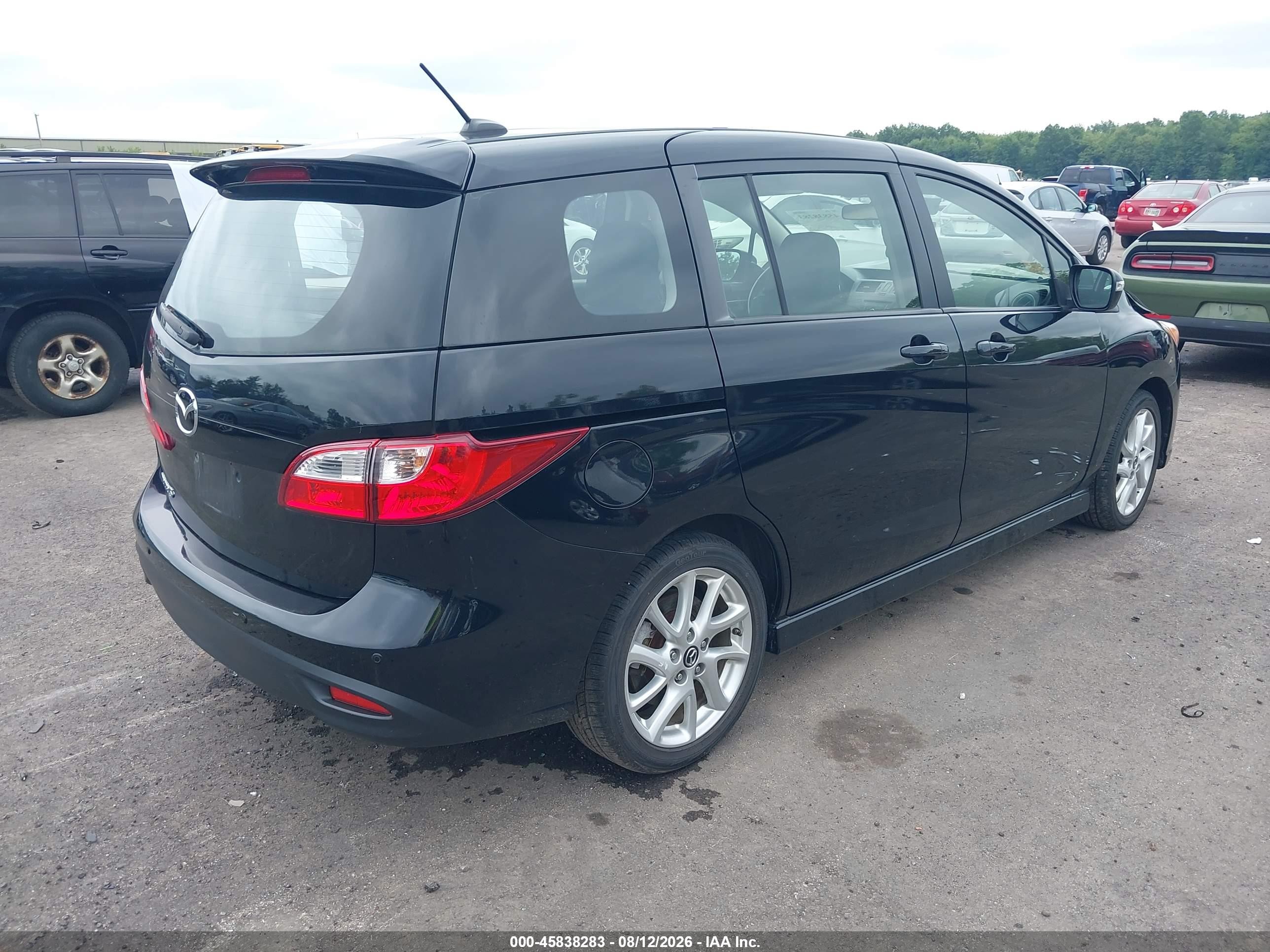 2015 Mazda Mazda5 Grand Touring Black vin: JM1CW2DL8F0181787