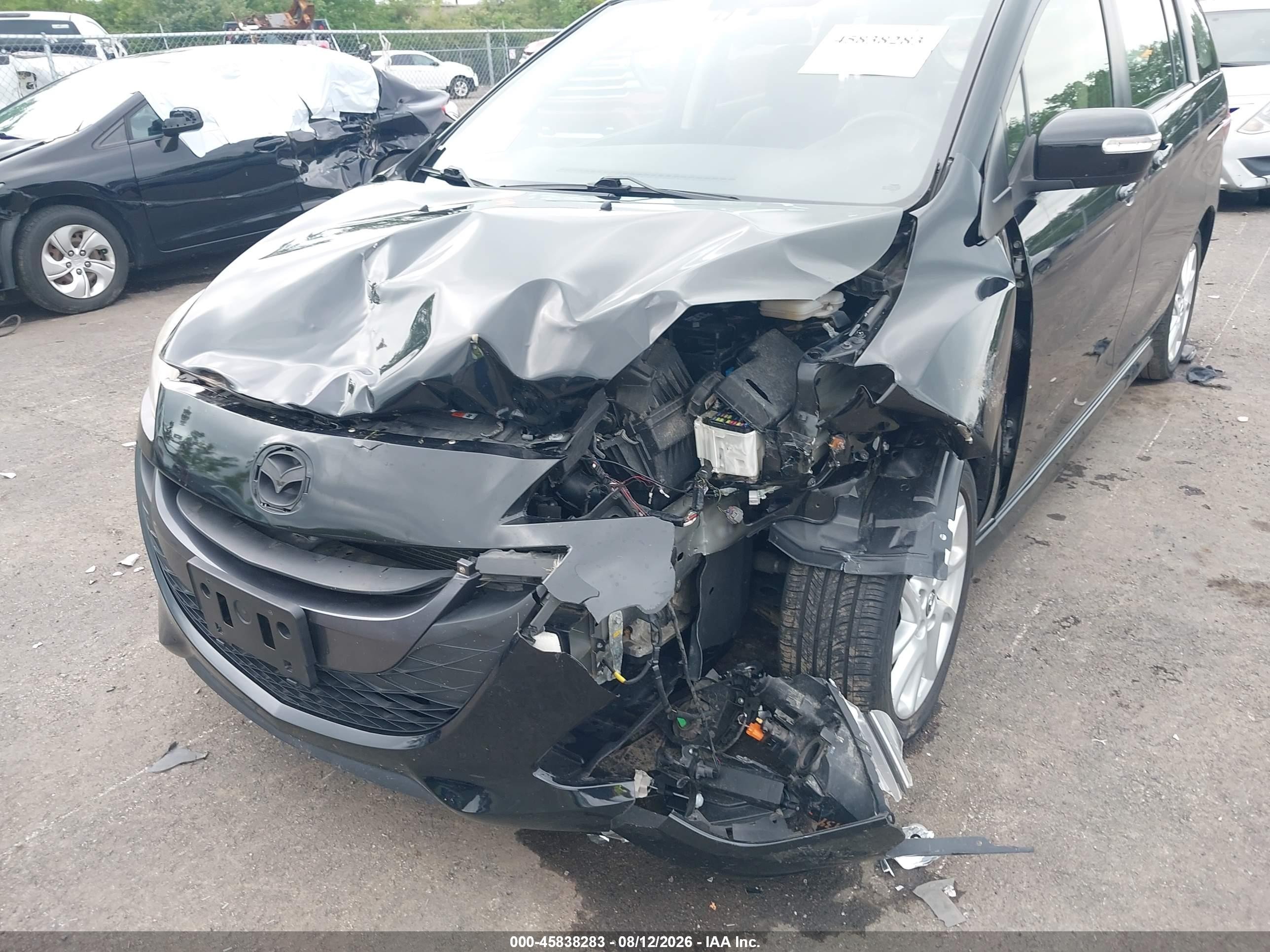 2015 Mazda Mazda5 Grand Touring Black vin: JM1CW2DL8F0181787