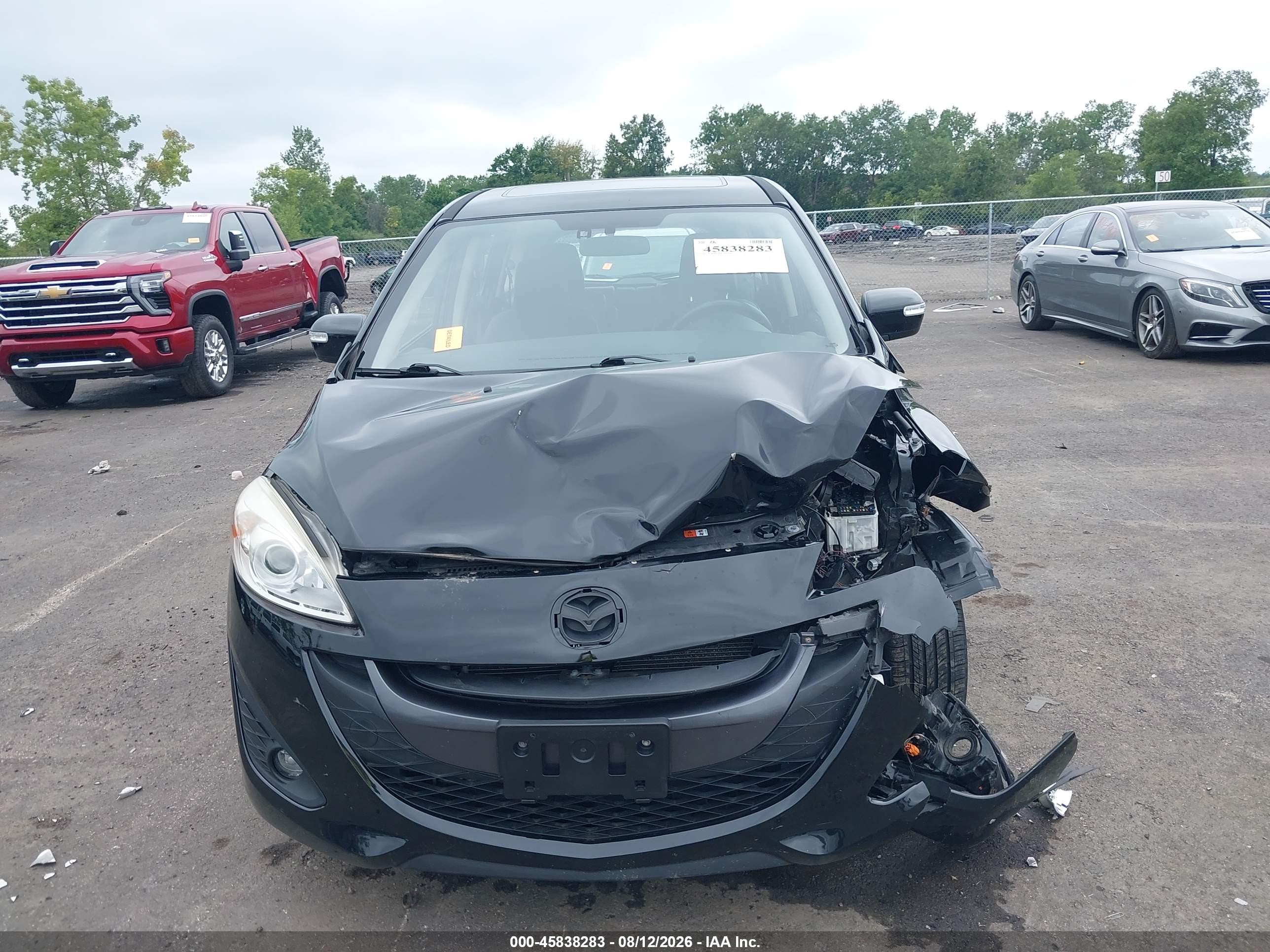 2015 Mazda Mazda5 Grand Touring Black vin: JM1CW2DL8F0181787