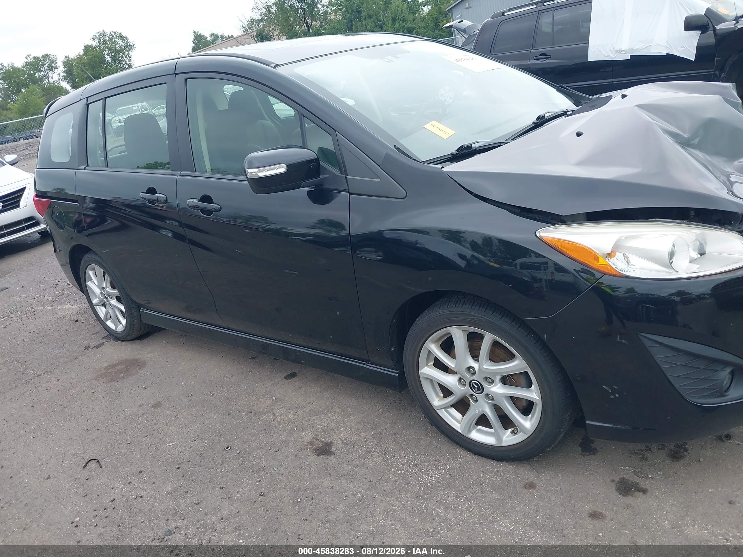 2015 Mazda Mazda5 Grand Touring Black vin: JM1CW2DL8F0181787