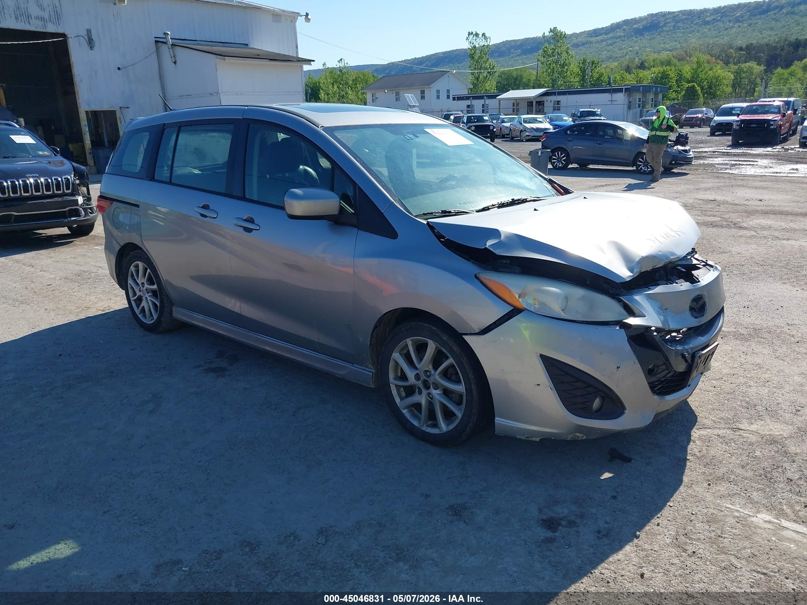 2012 Mazda Mazda5 Grand Touring Серебряный vin: JM1CW2DL9C0115860