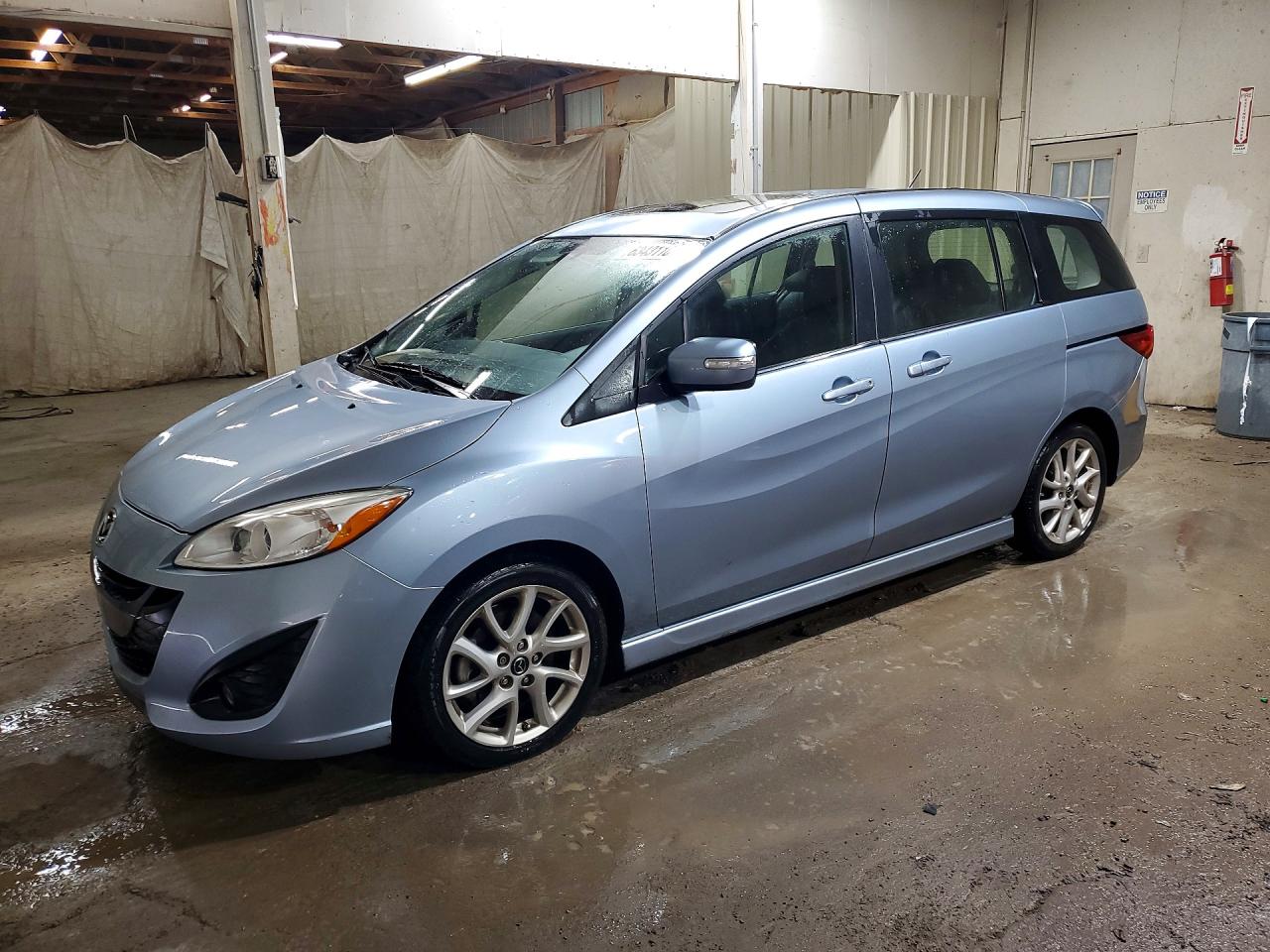 2013 Mazda 5 Blue vin: JM1CW2DL9D0146611