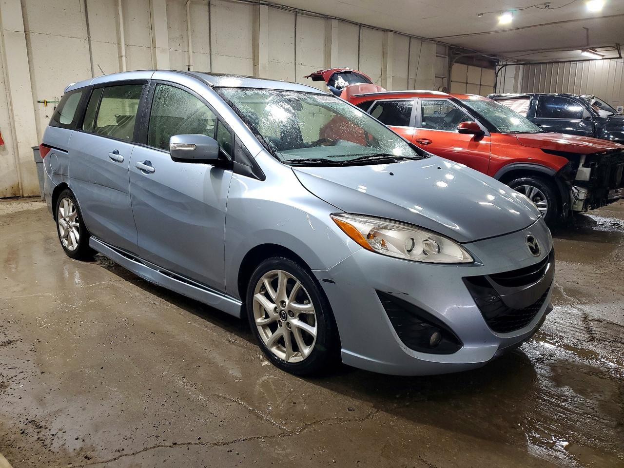 2013 Mazda 5 Blue vin: JM1CW2DL9D0146611