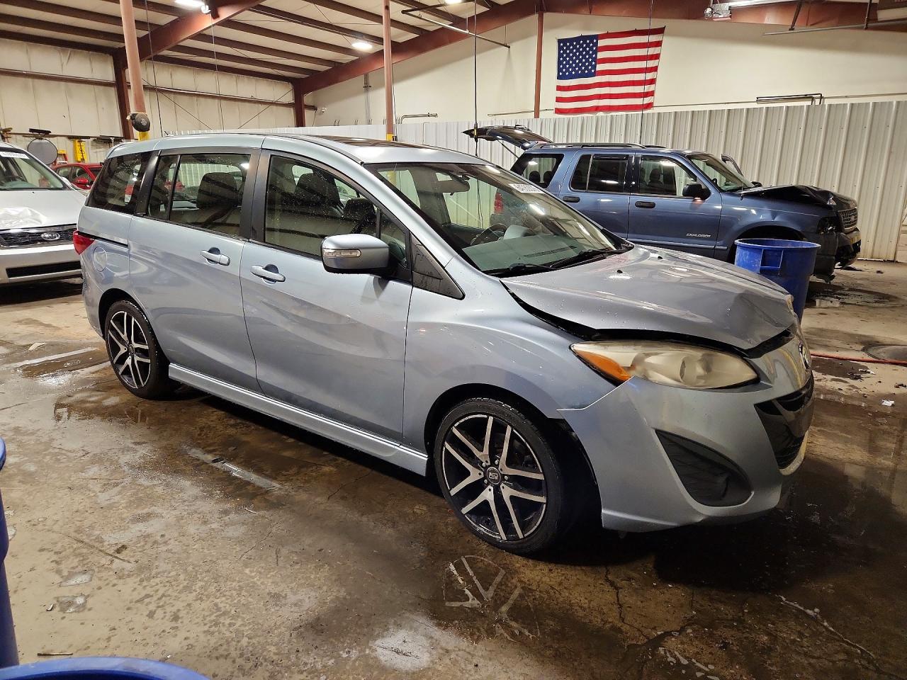2013 Mazda 5 Blue vin: JM1CW2DL9D0154420