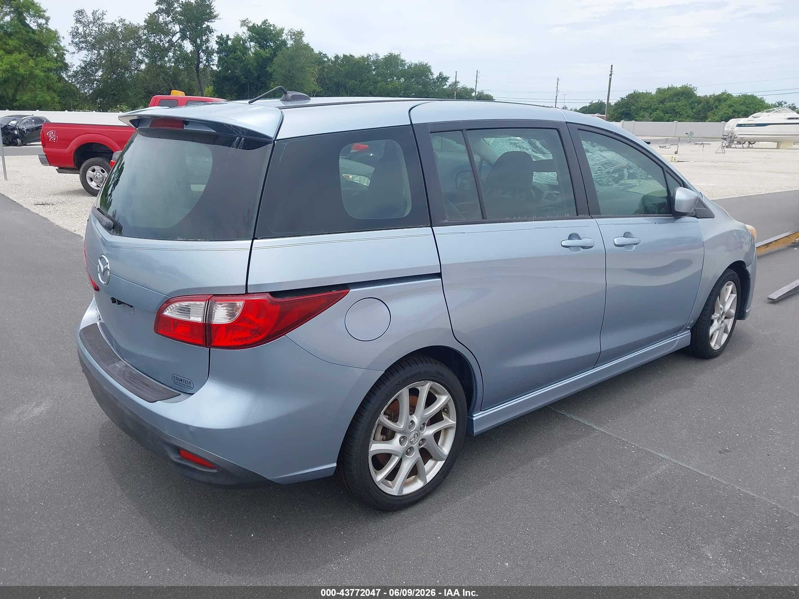 2012 Mazda Mazda5 Grand Touring Серебряный vin: JM1CW2DLXC0111865