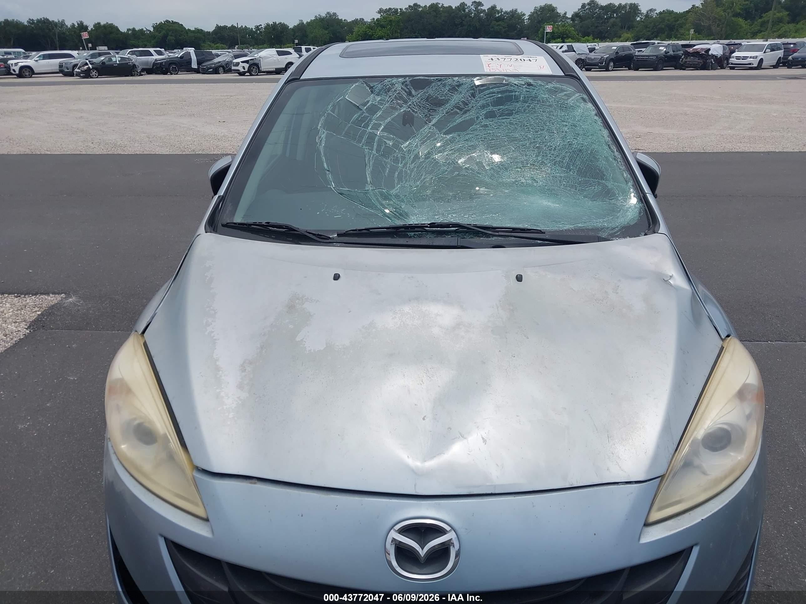2012 Mazda Mazda5 Grand Touring Серебряный vin: JM1CW2DLXC0111865