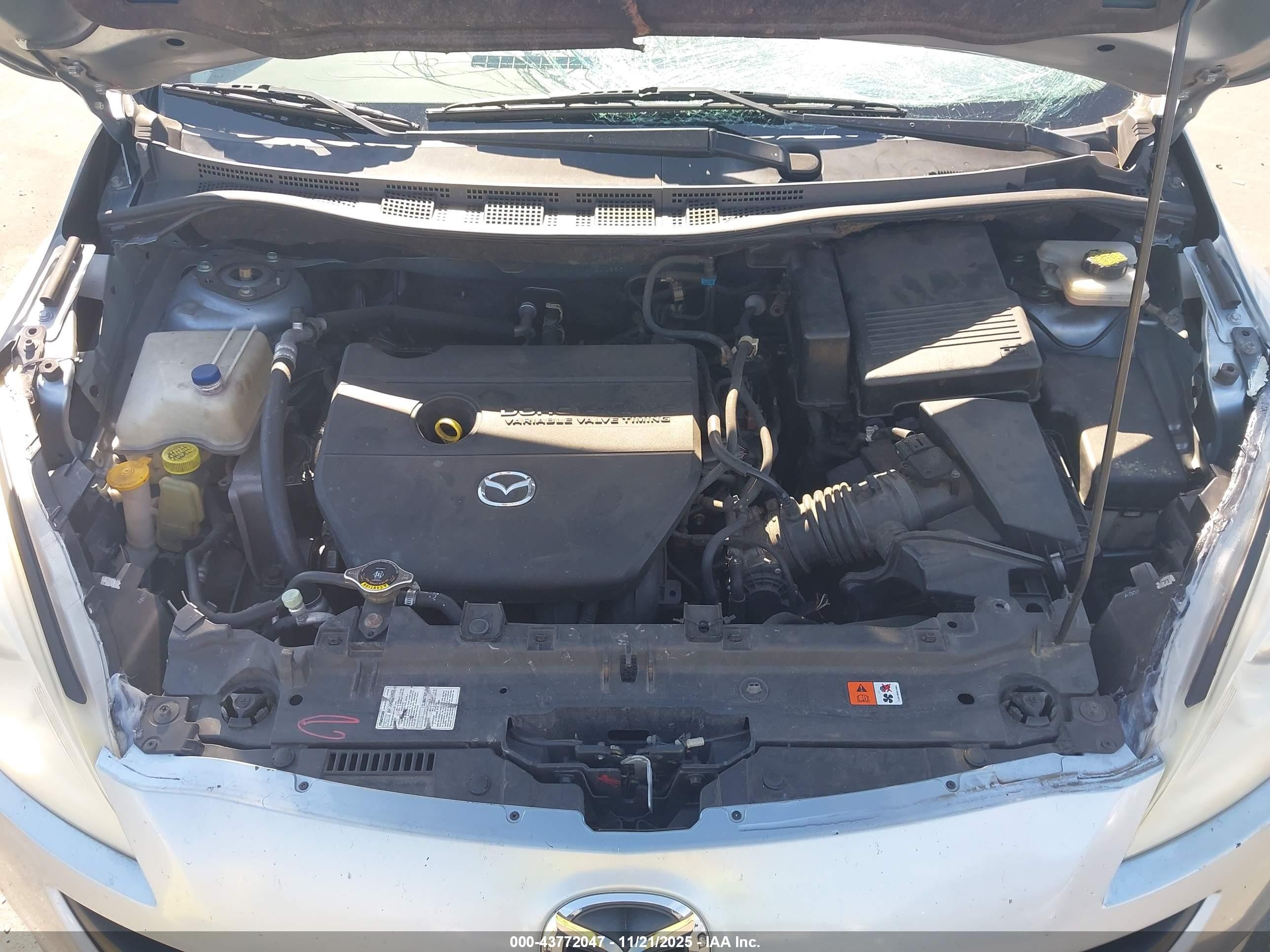 2012 Mazda Mazda5 Grand Touring Серебряный vin: JM1CW2DLXC0111865