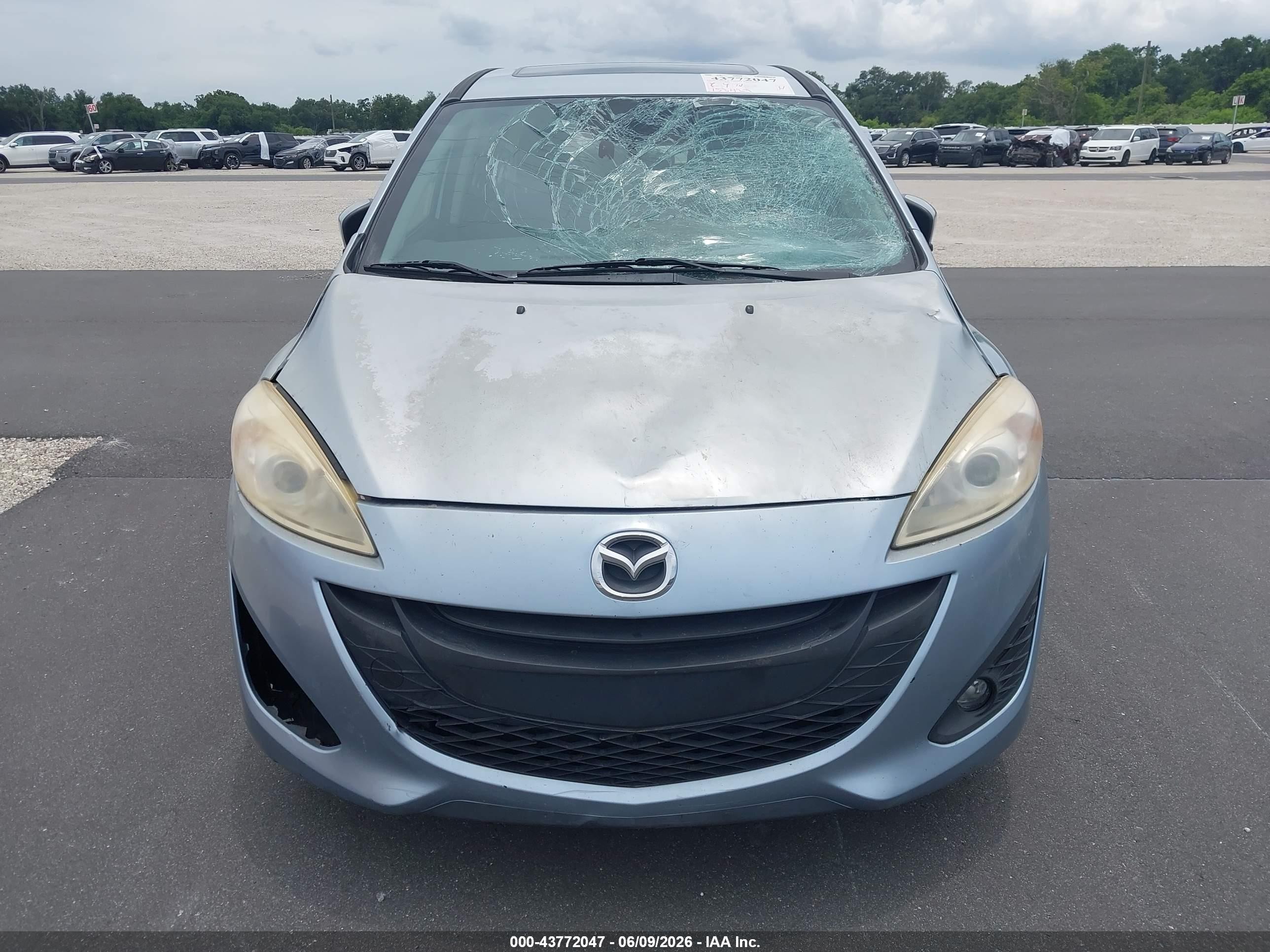 2012 Mazda Mazda5 Grand Touring Серебряный vin: JM1CW2DLXC0111865