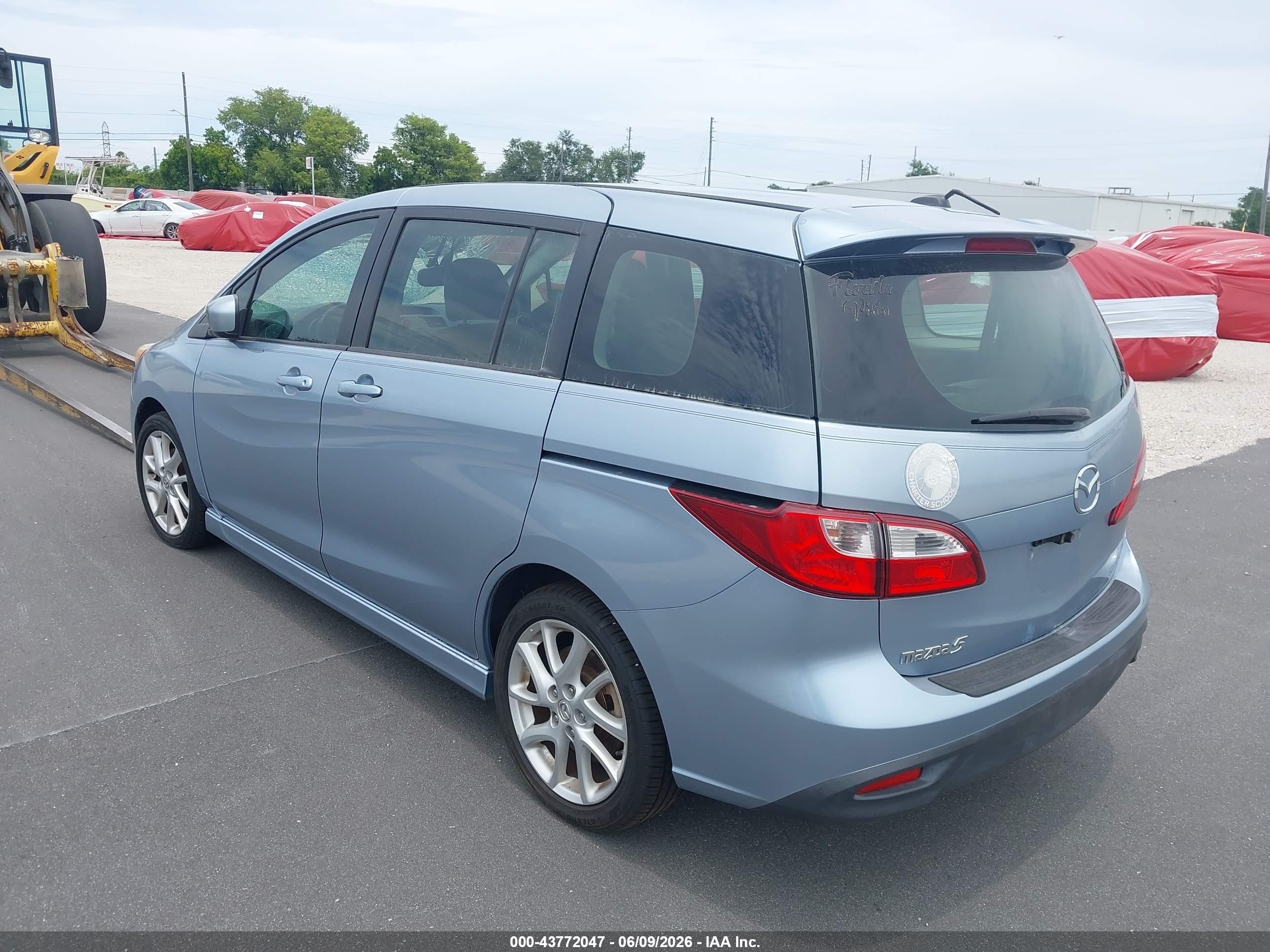 2012 Mazda Mazda5 Grand Touring Серебряный vin: JM1CW2DLXC0111865