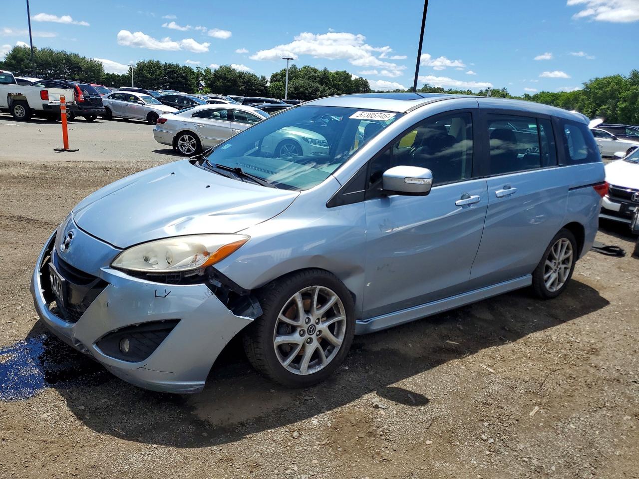 2013 Mazda 5 Blue vin: JM1CW2DLXD0148173