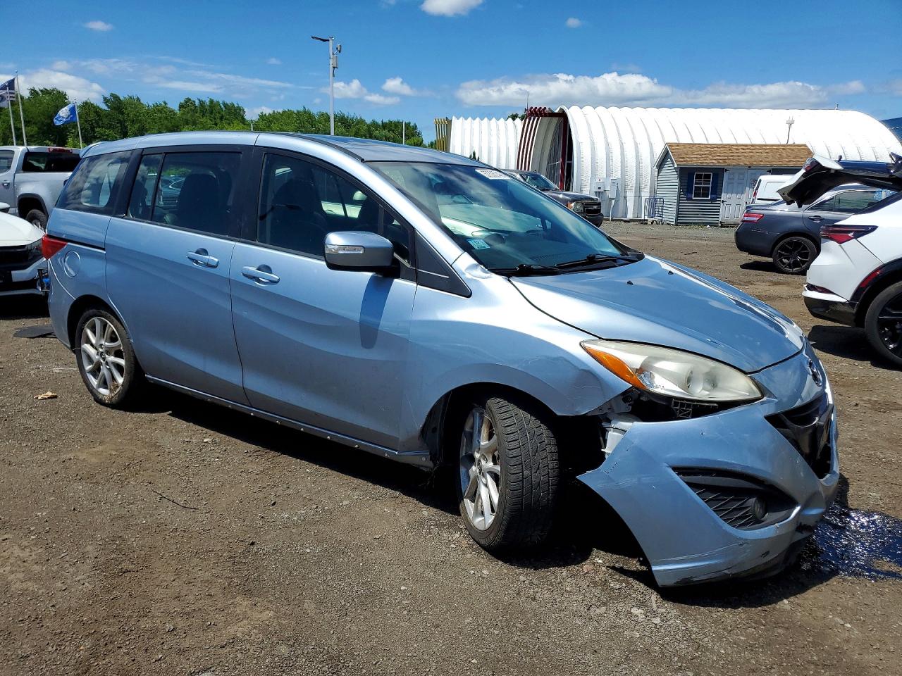 2013 Mazda 5 Blue vin: JM1CW2DLXD0148173
