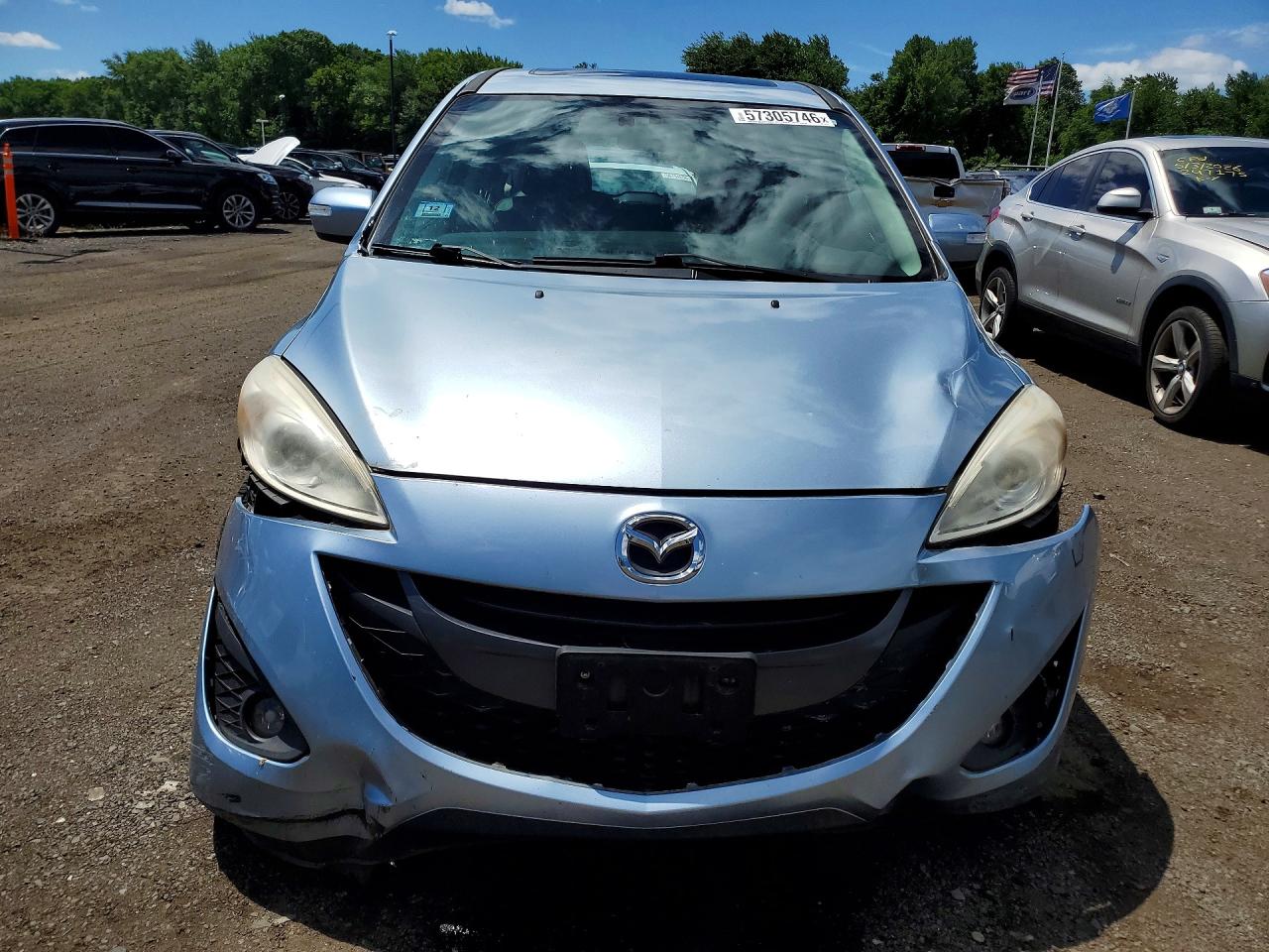 2013 Mazda 5 Blue vin: JM1CW2DLXD0148173