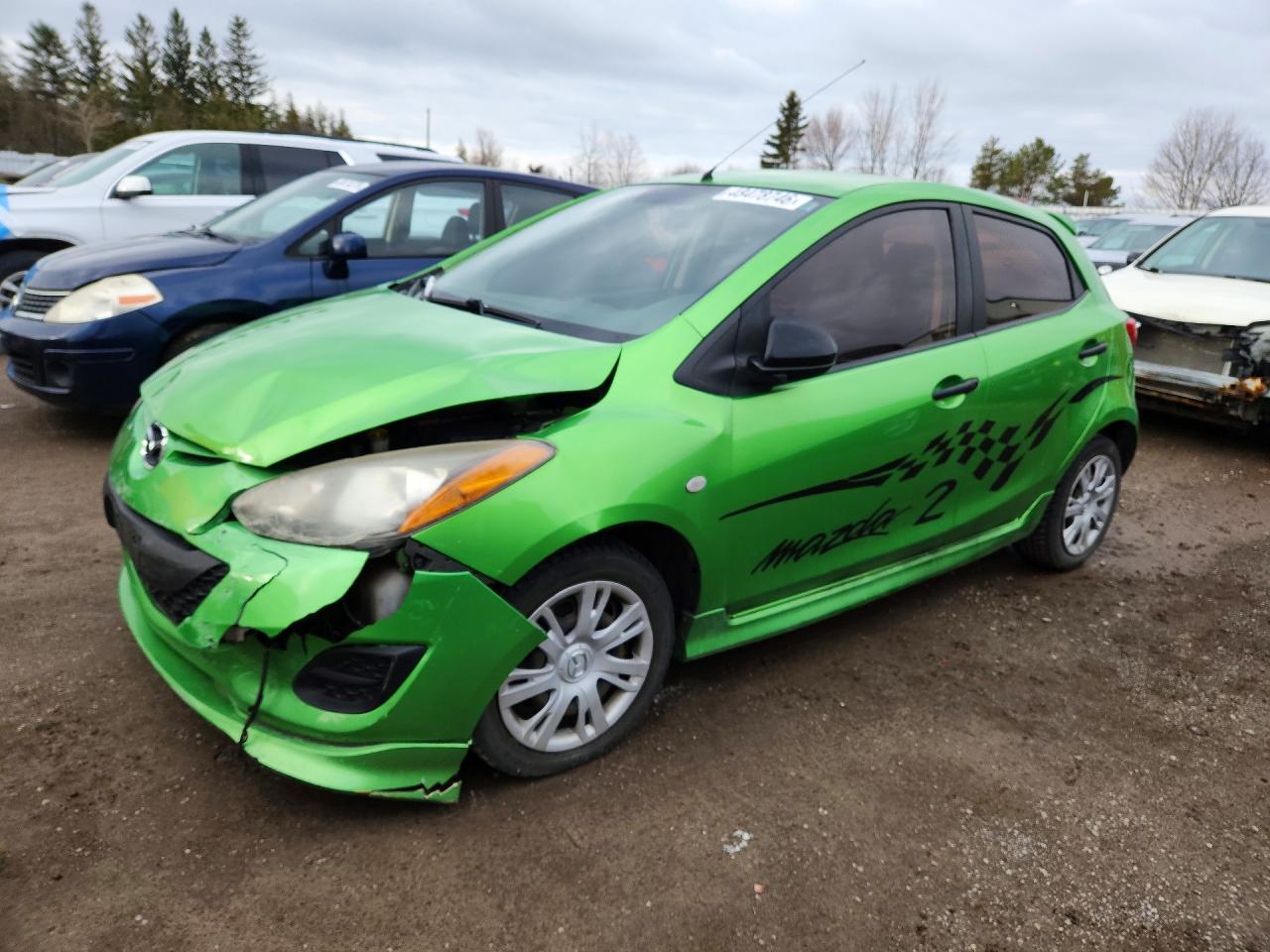 2011 Mazda Mazda2 Green vin: JM1DE1HY2B0108173