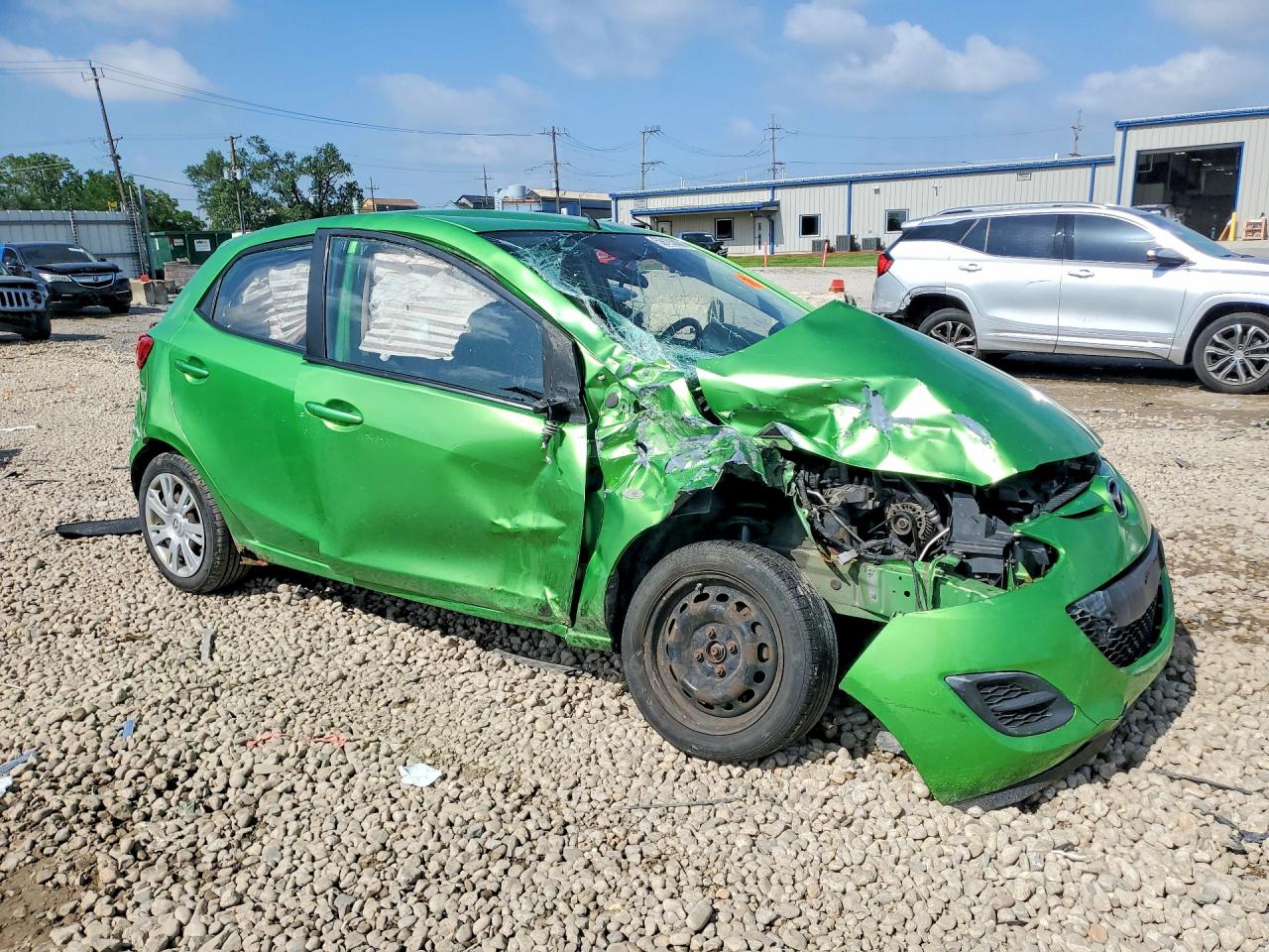 2011 Mazda Mazda2 Green vin: JM1DE1HY3B0116153