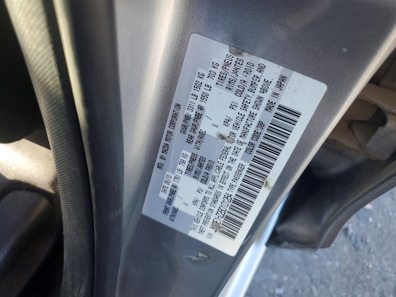 2011 Mazda Mazda2 Silver vin: JM1DE1HZ2B0101264
