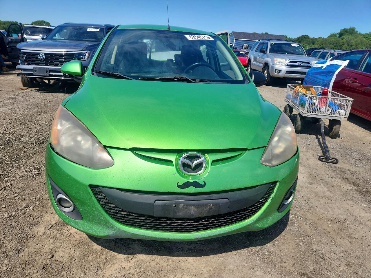 2011 Mazda Mazda2 Green vin: JM1DE1HZ5B0108757