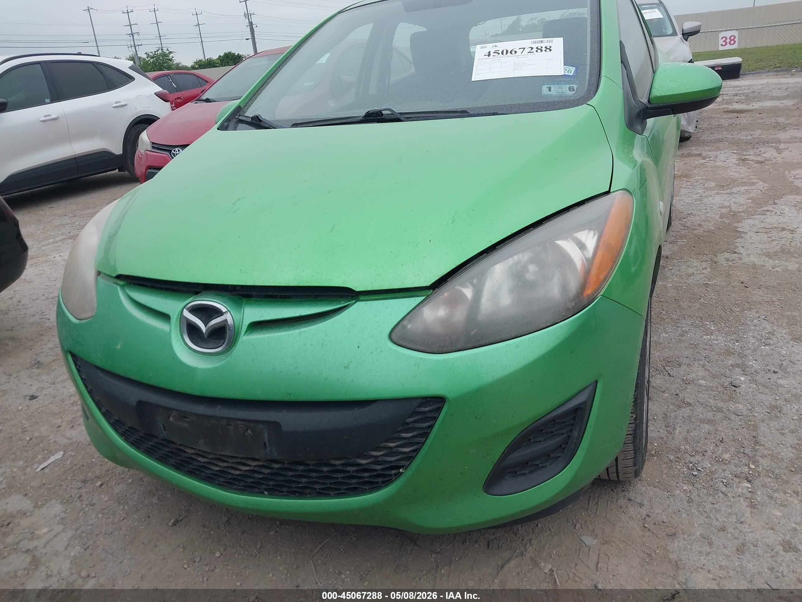 2013 Mazda Mazda2 Sport Green vin: JM1DE1KY0D0154418