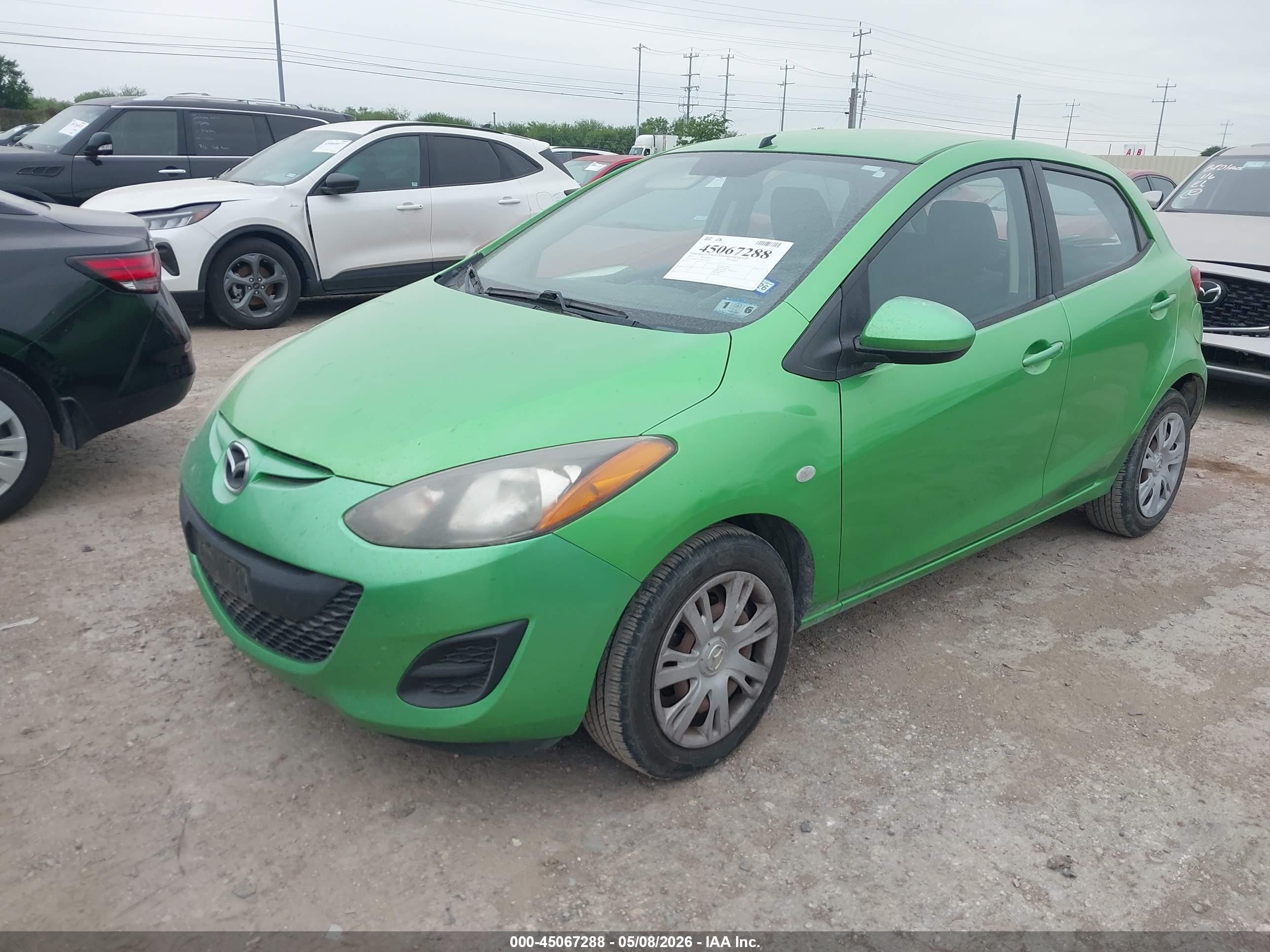 2013 Mazda Mazda2 Sport Green vin: JM1DE1KY0D0154418