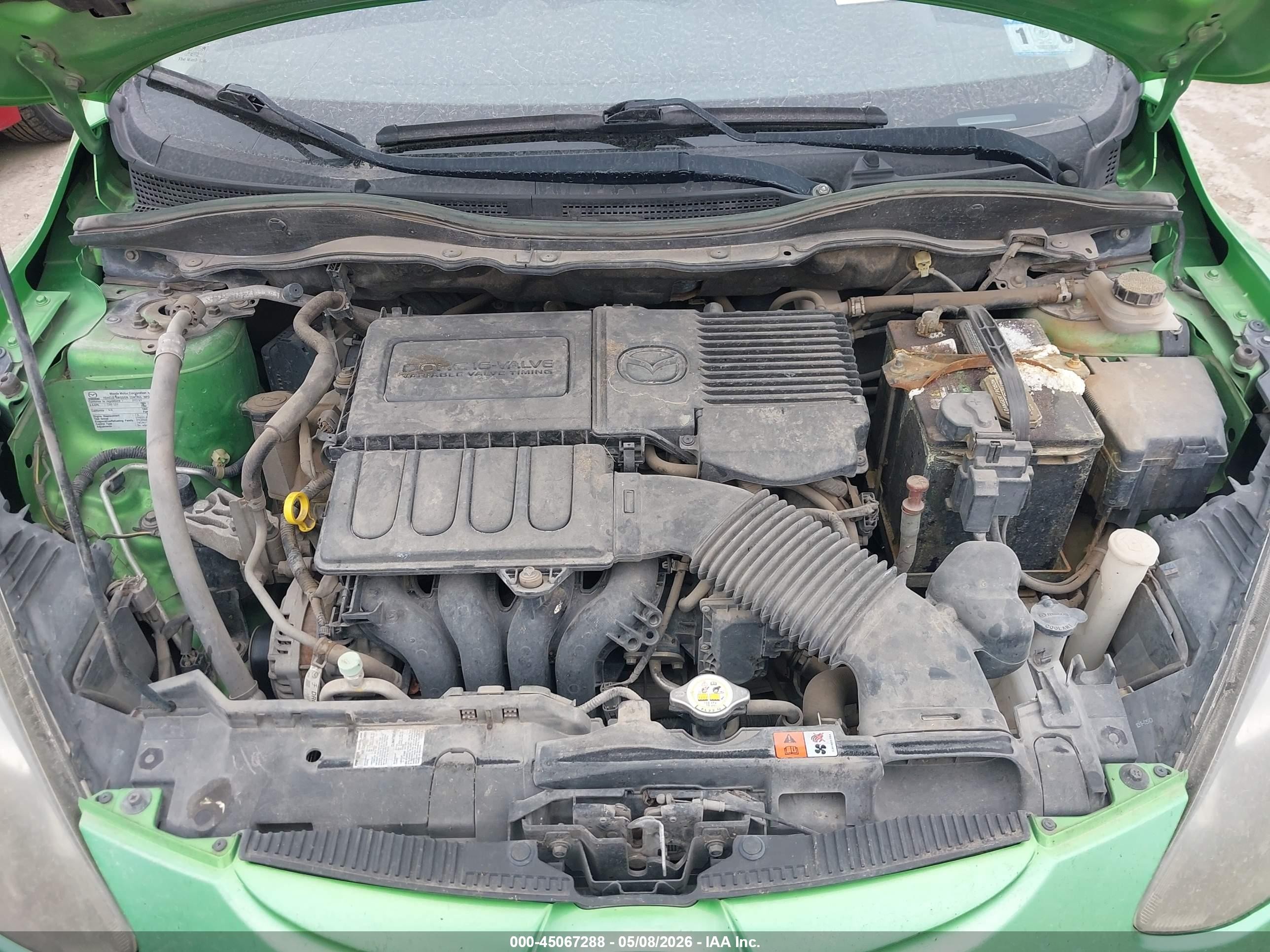 2013 Mazda Mazda2 Sport Green vin: JM1DE1KY0D0154418