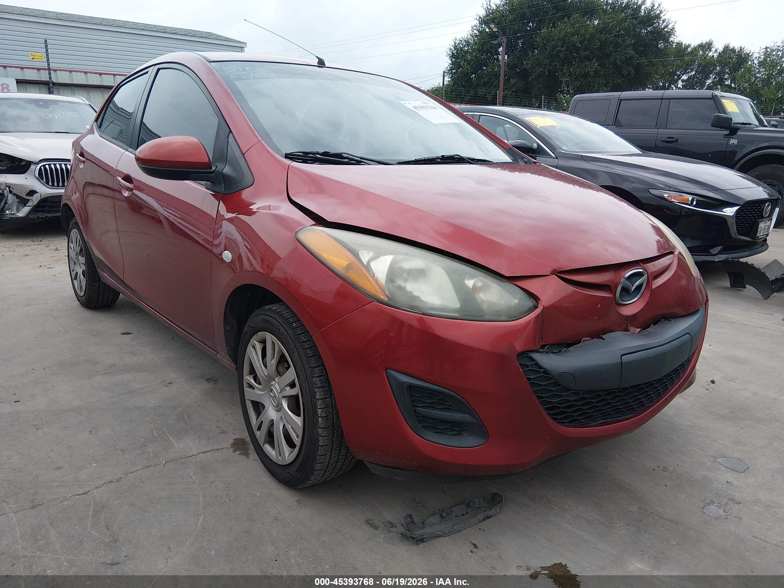 2014 Mazda Mazda2 Sport Бордовый vin: JM1DE1KY0E0171446