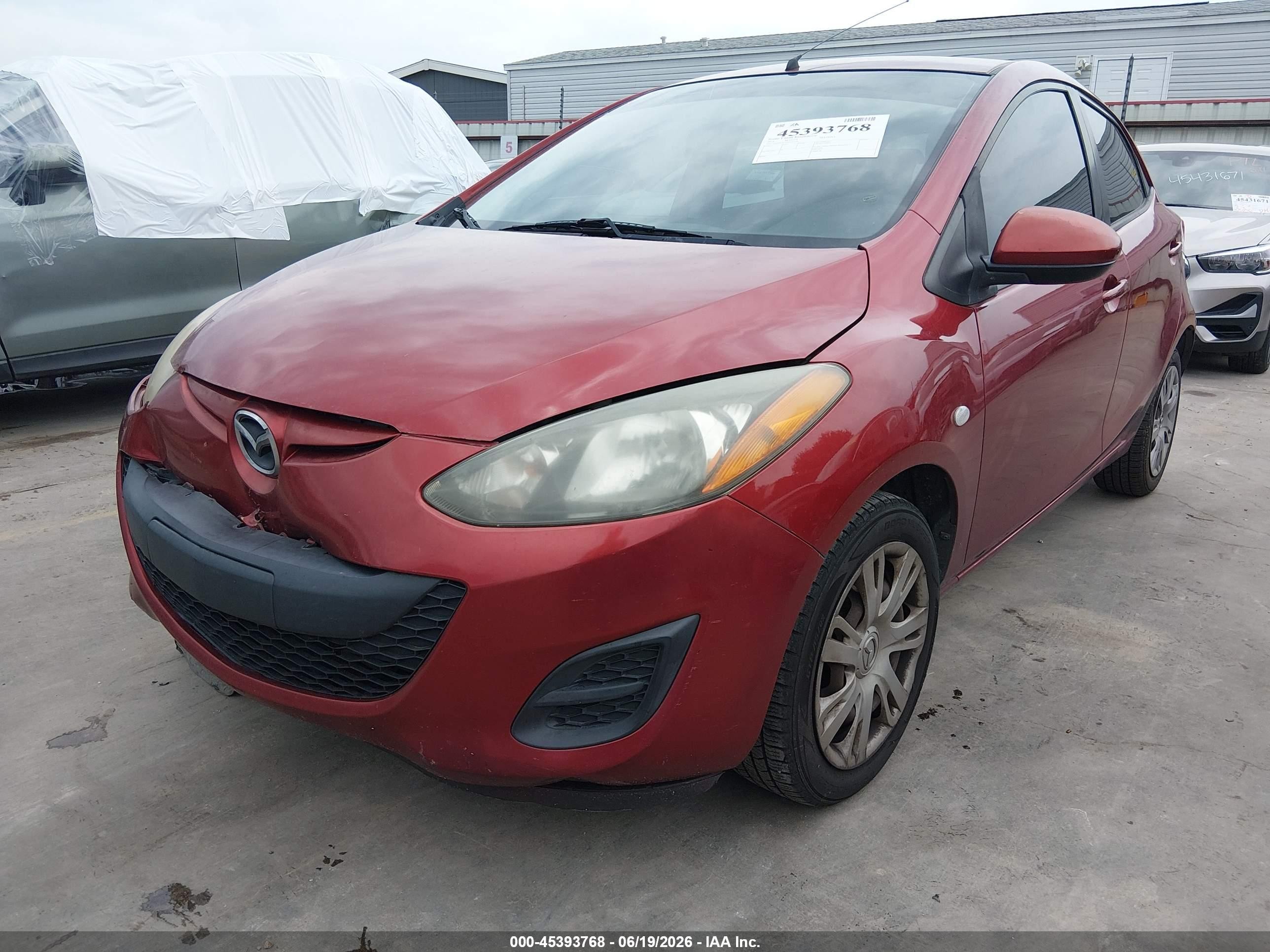 2014 Mazda Mazda2 Sport Burgundy vin: JM1DE1KY0E0171446