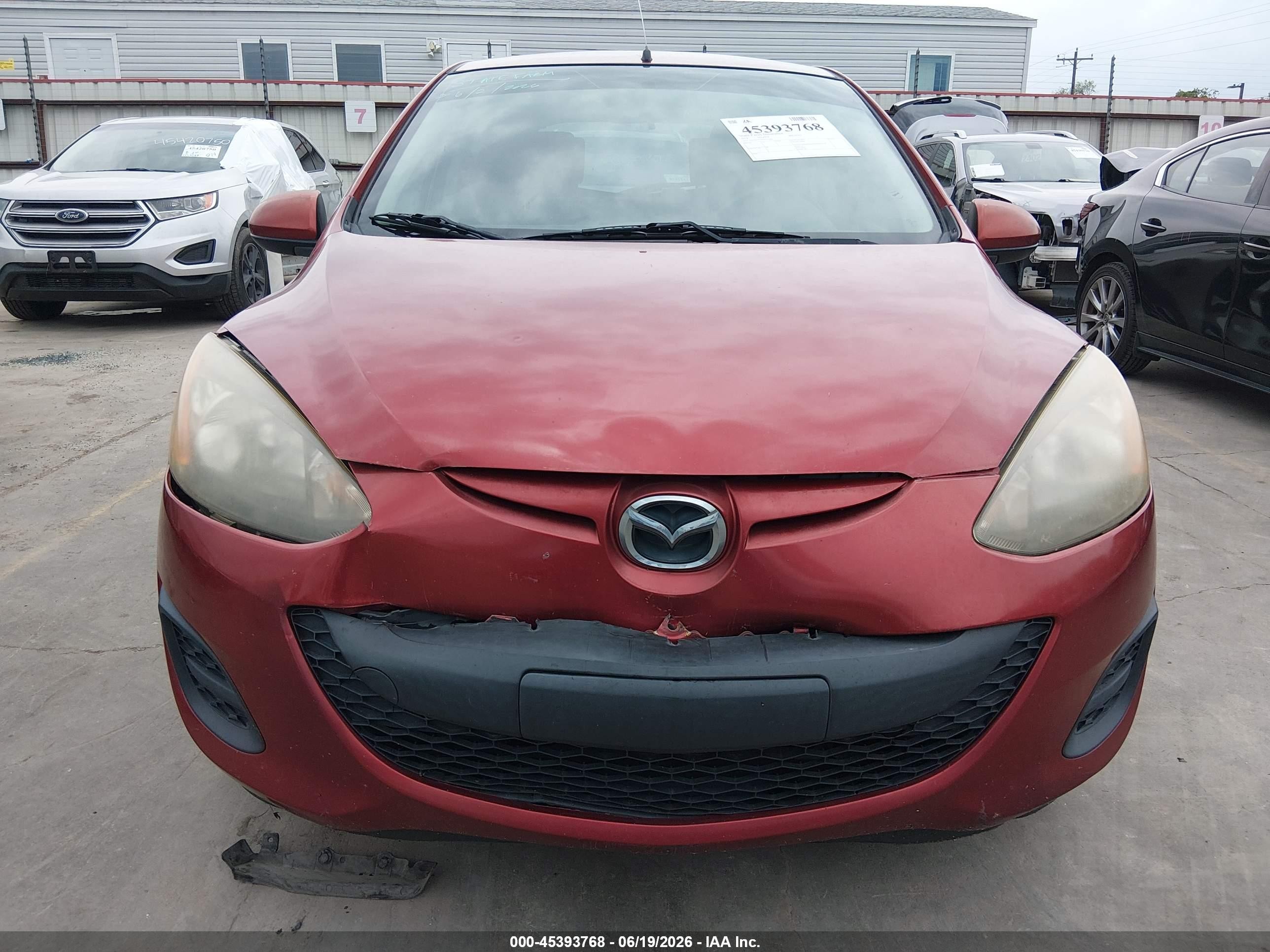 2014 Mazda Mazda2 Sport Burgundy vin: JM1DE1KY0E0171446