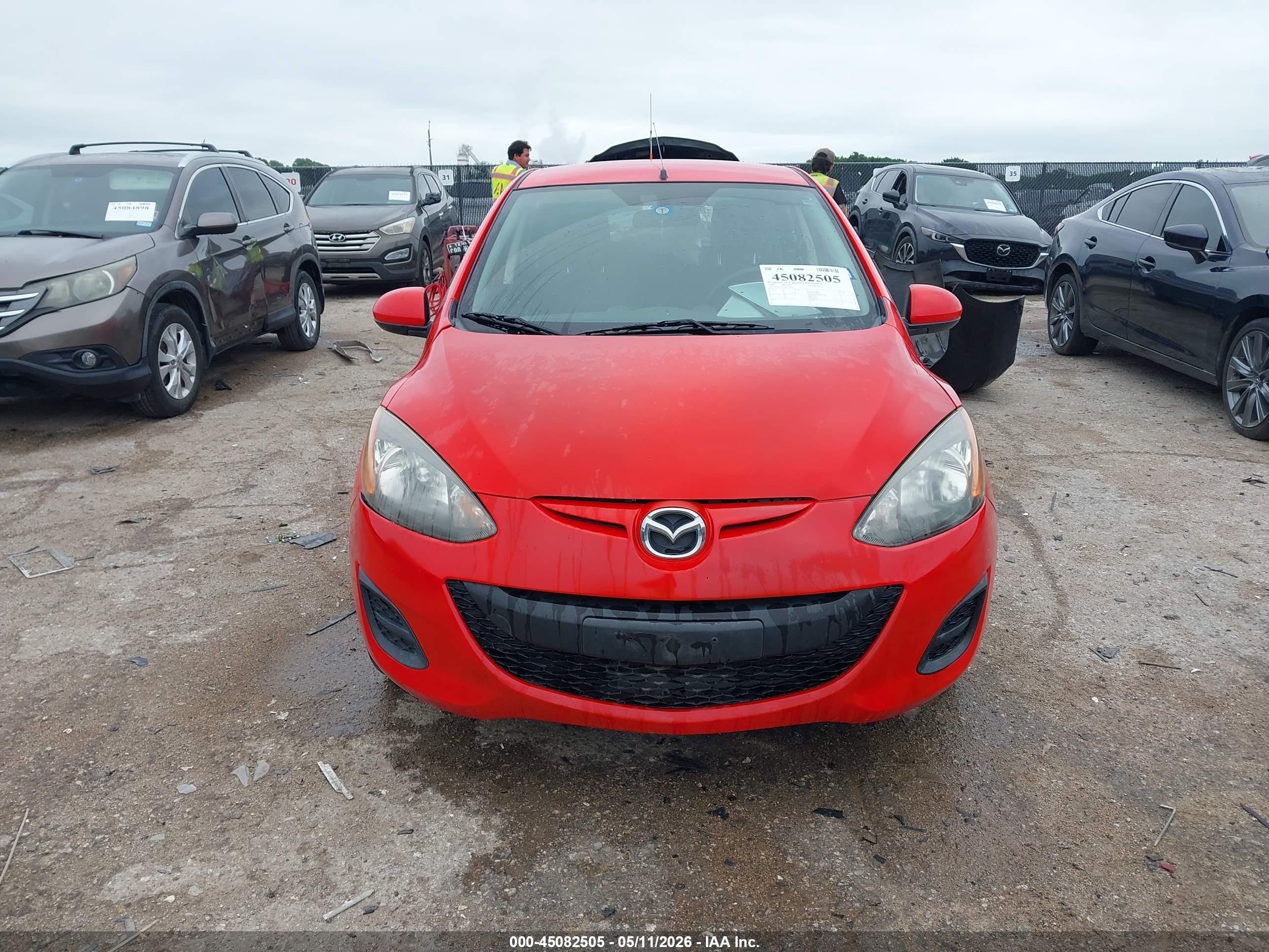 2014 Mazda Mazda2 Sport Красный vin: JM1DE1KY0E0174461