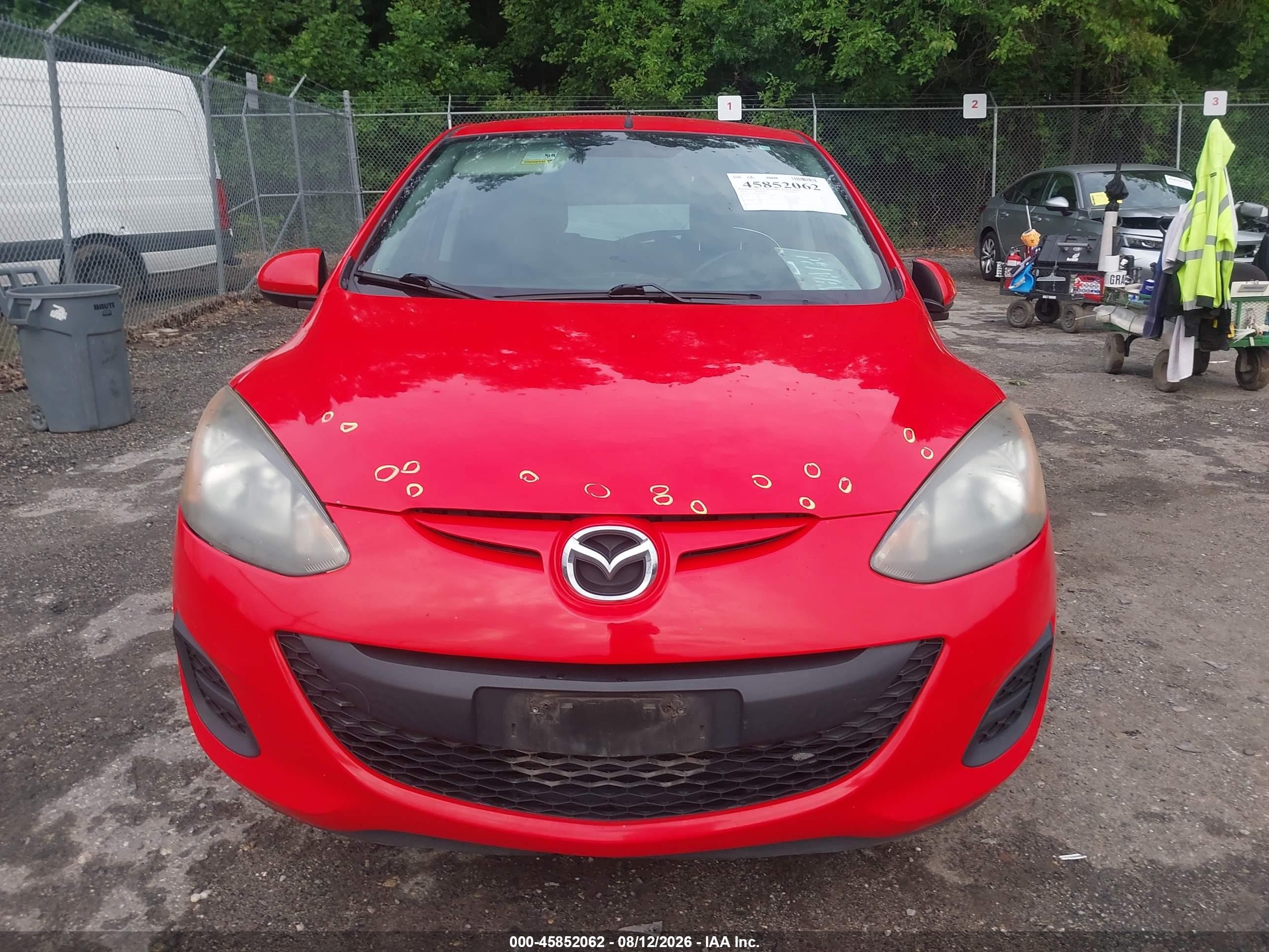2014 Mazda Mazda2 Sport Красный vin: JM1DE1KY0E0183547