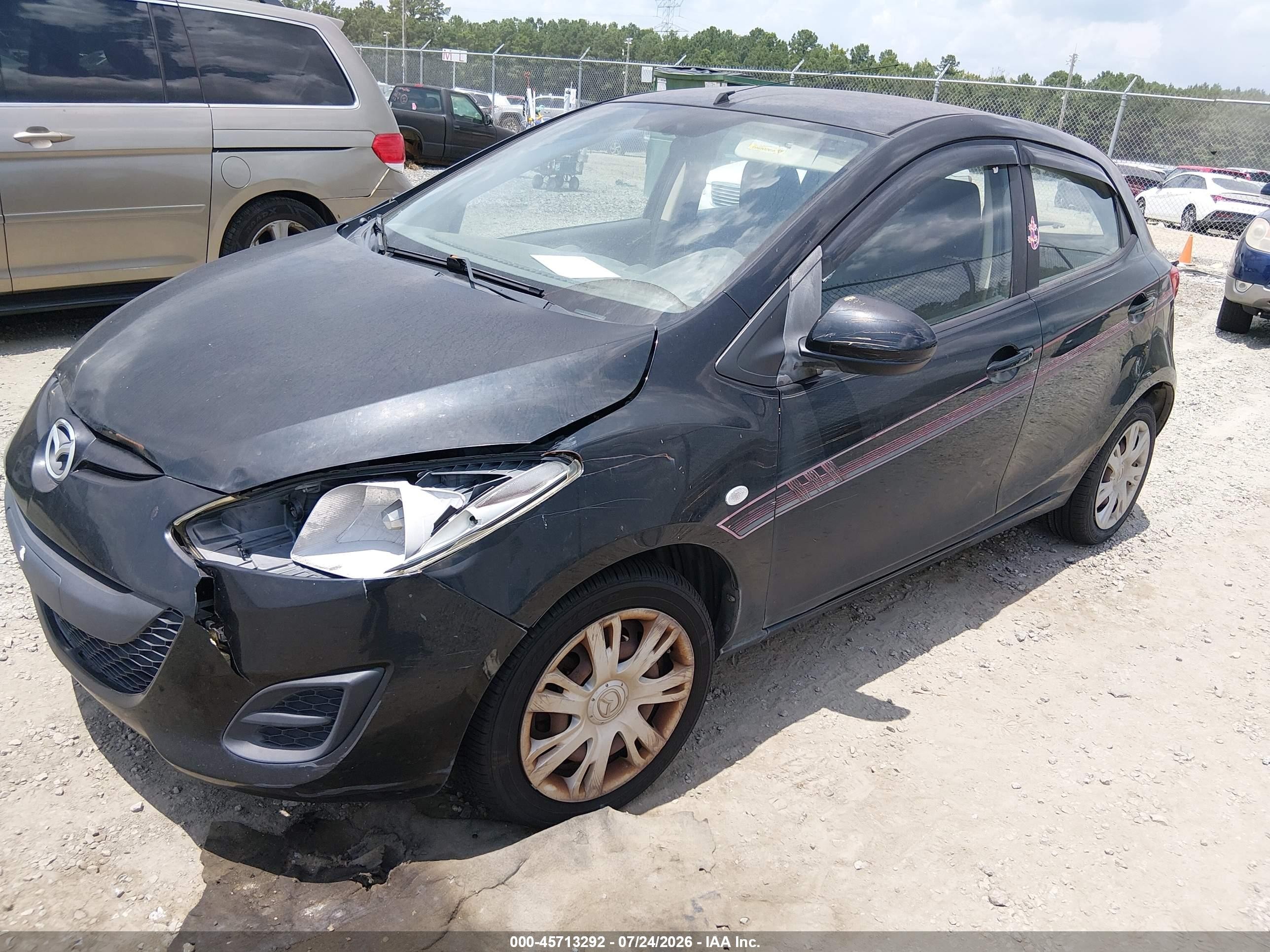 2012 Mazda Mazda2 Sport Black vin: JM1DE1KY1C0134323