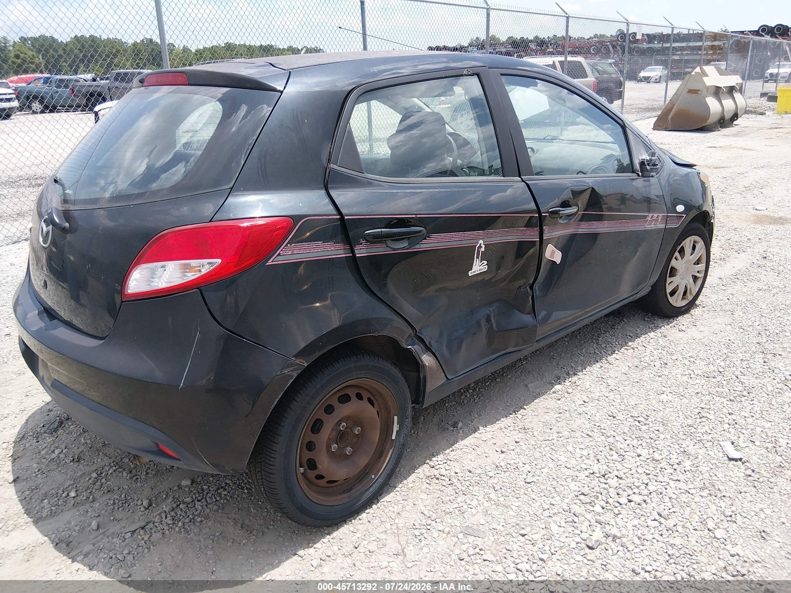 2012 Mazda Mazda2 Sport Black vin: JM1DE1KY1C0134323