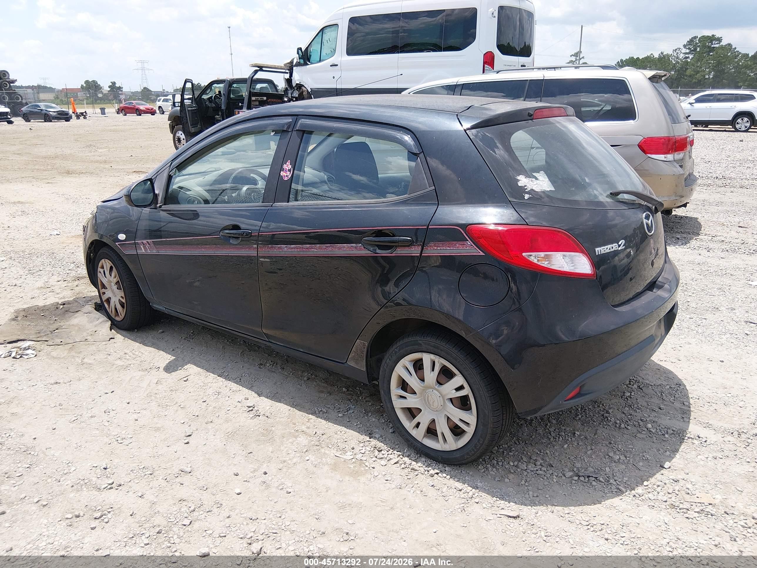 2012 Mazda Mazda2 Sport Black vin: JM1DE1KY1C0134323