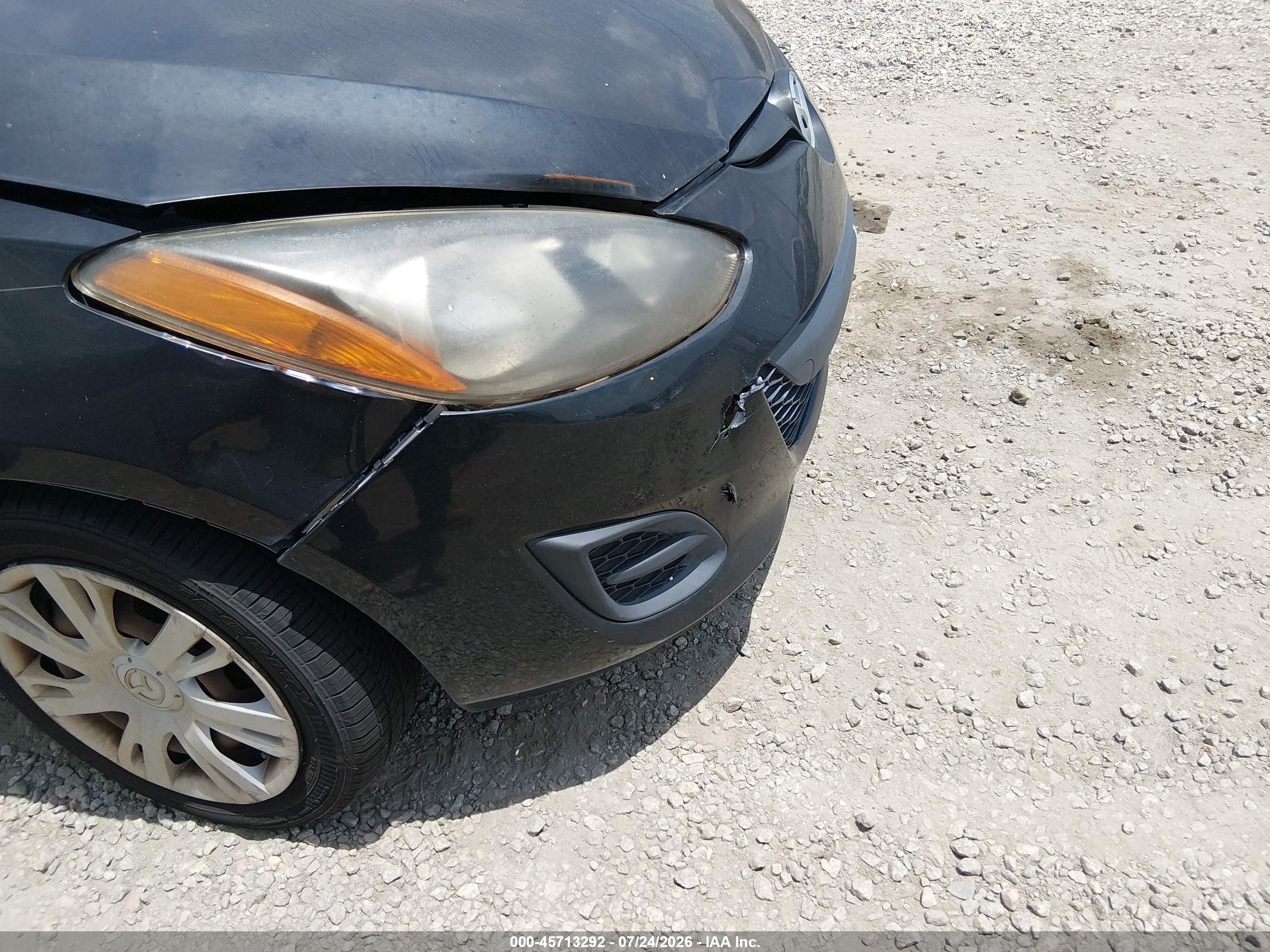 2012 Mazda Mazda2 Sport Black vin: JM1DE1KY1C0134323